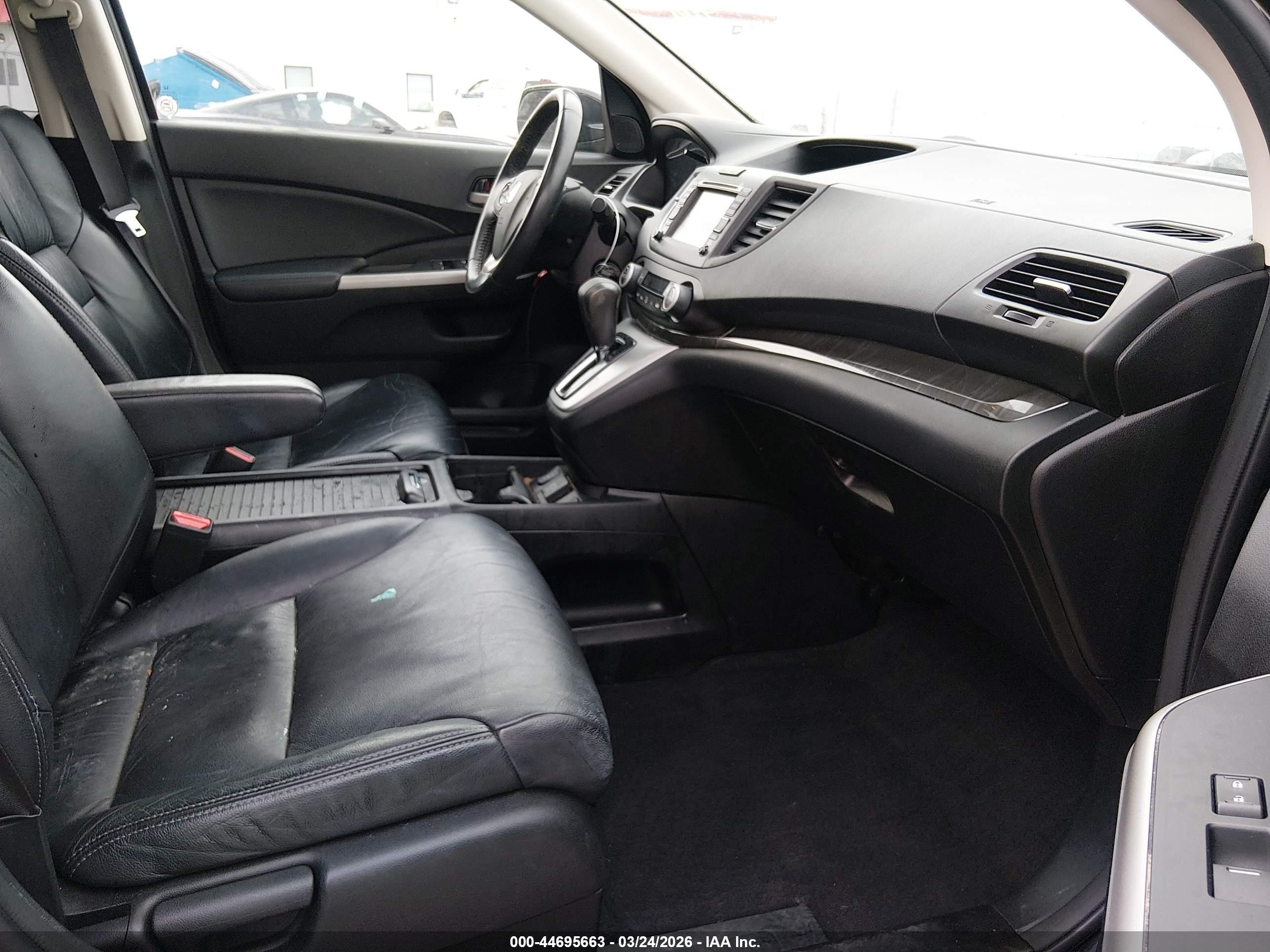 2014 Honda Cr-v Ex-l Black vin: 2HKRM4H72EH709785