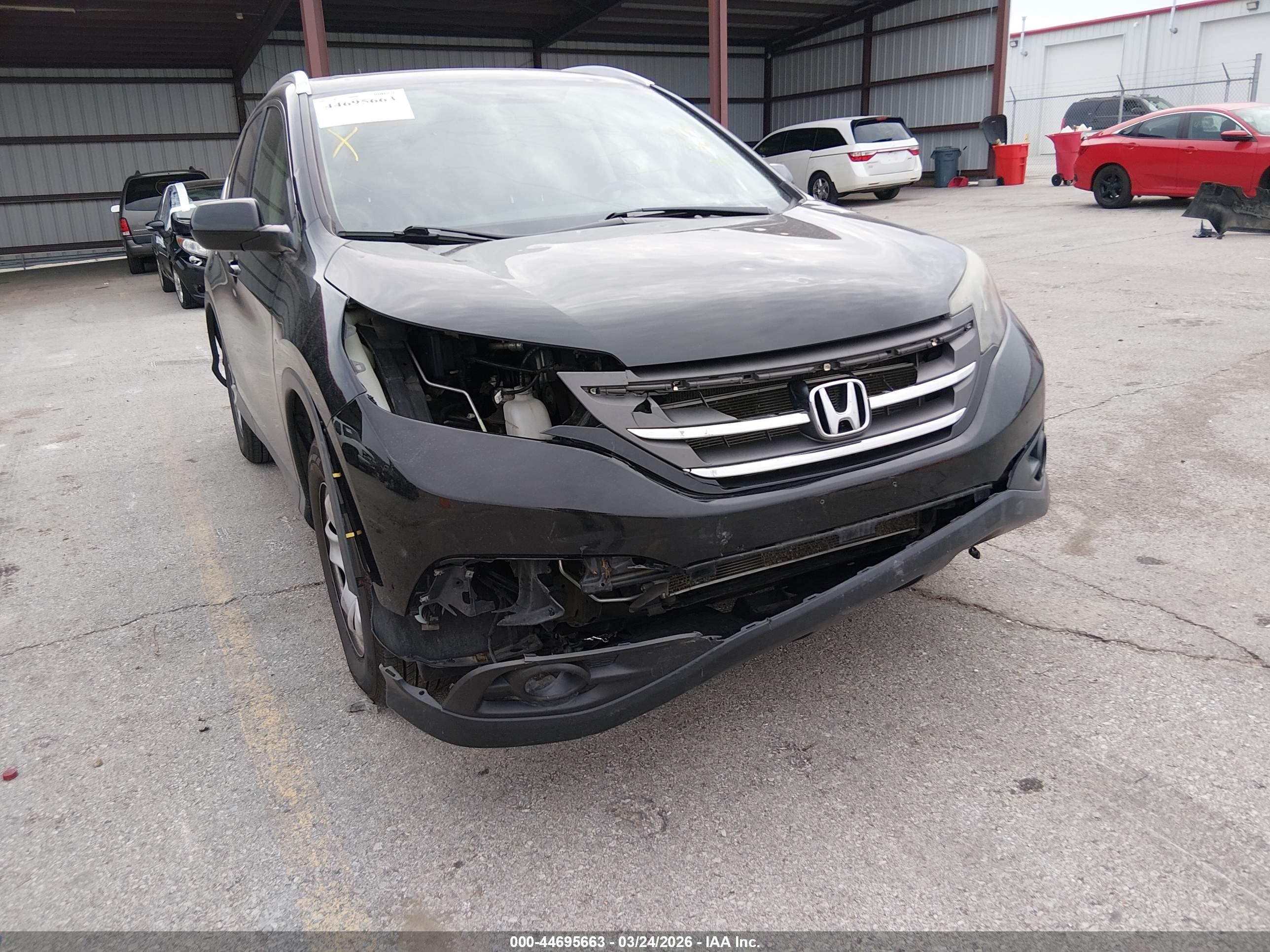 2014 Honda Cr-v Ex-l Black vin: 2HKRM4H72EH709785