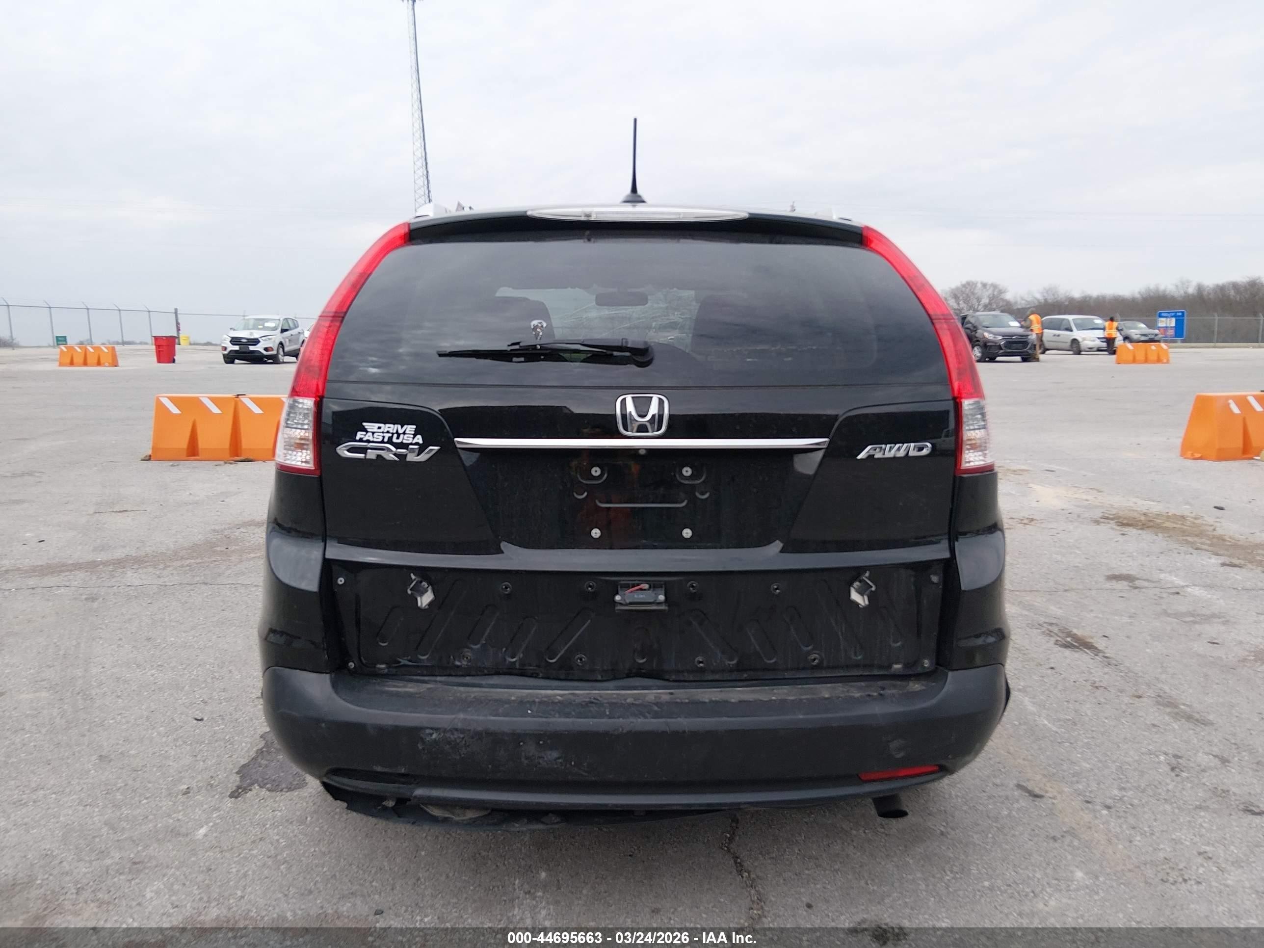 2014 Honda Cr-v Ex-l Black vin: 2HKRM4H72EH709785