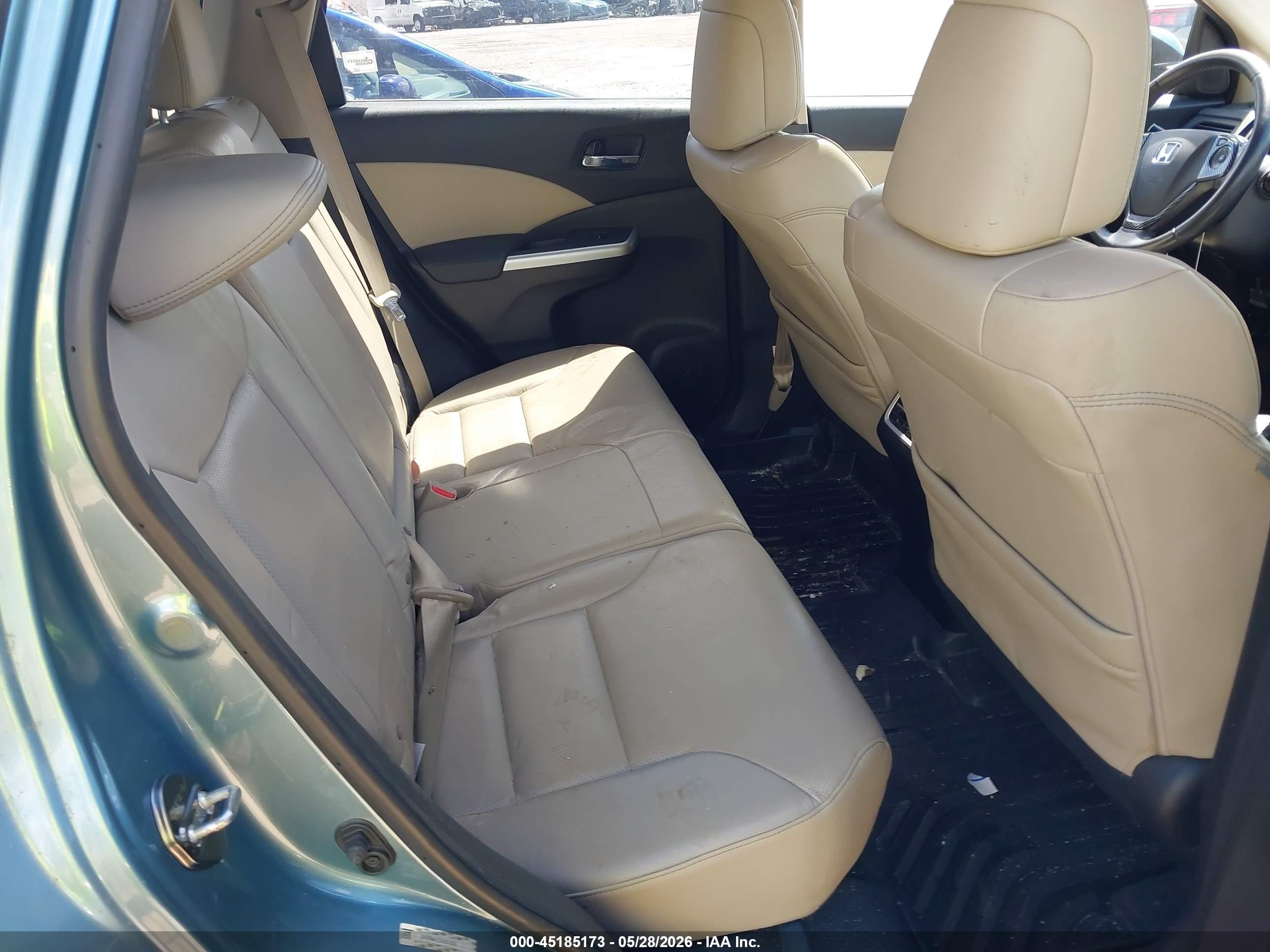 2015 Honda Cr-v Ex-l Blue vin: 2HKRM4H72FH601636