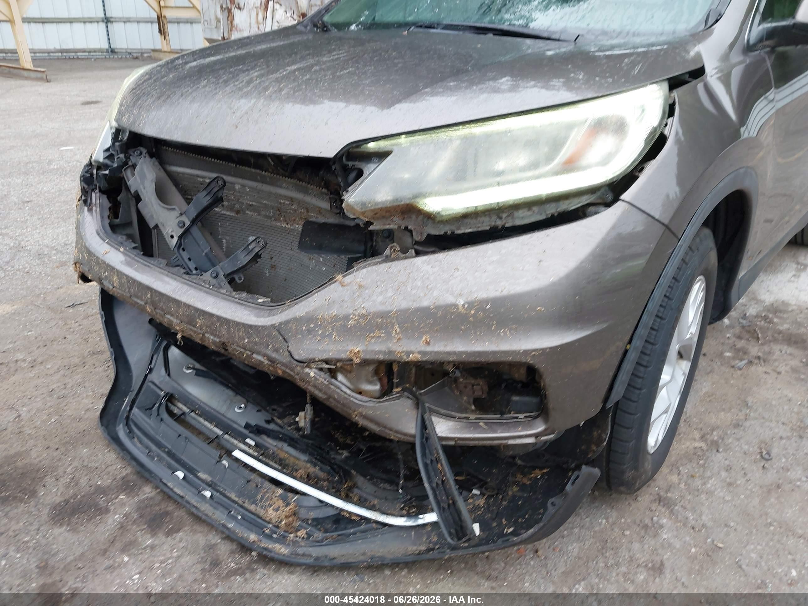 2015 Honda Cr-v Ex-l Gray vin: 2HKRM4H72FH603676