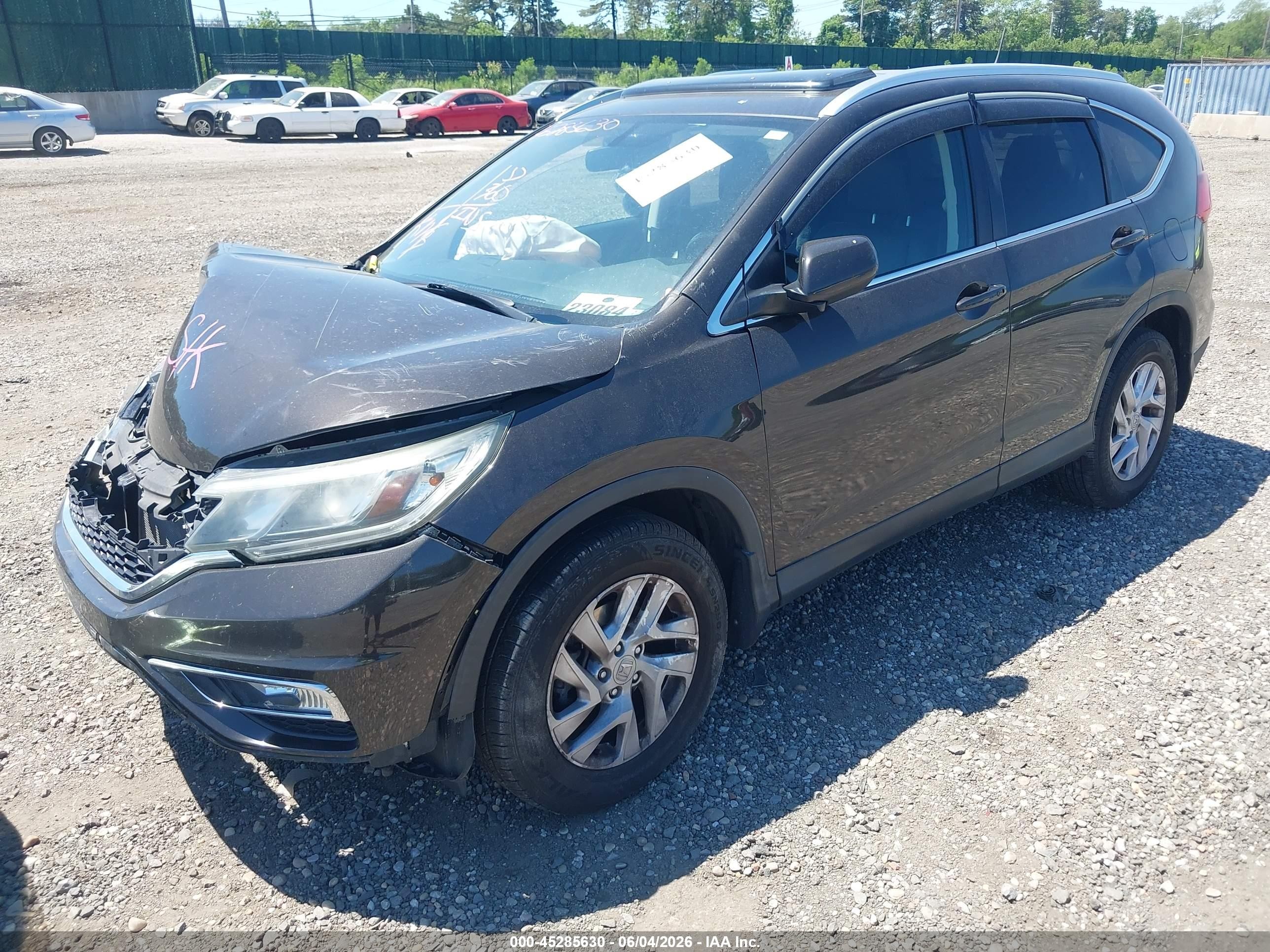 2015 Honda Cr-v Ex-l Brown vin: 2HKRM4H72FH624267