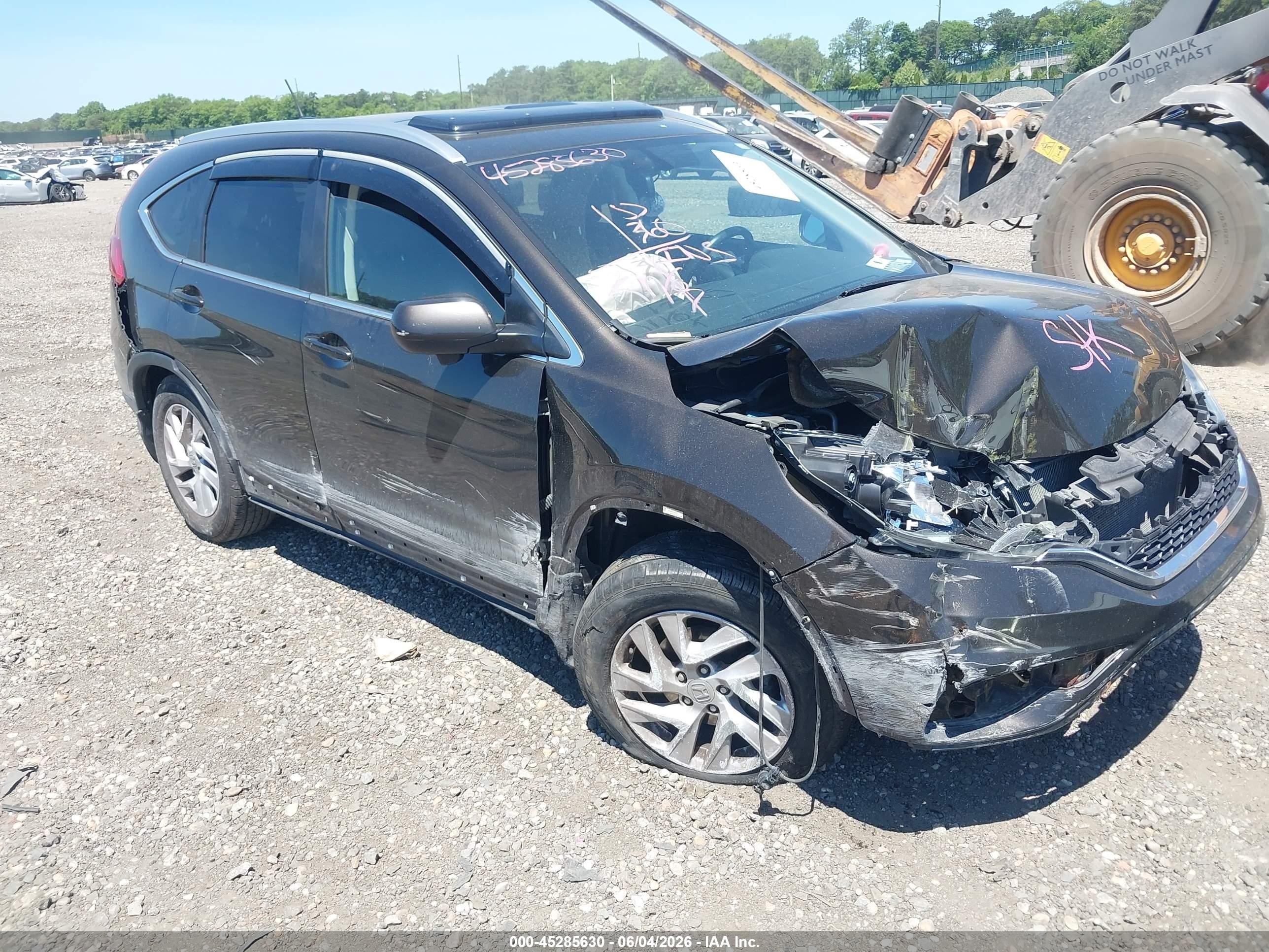 2015 Honda Cr-v Ex-l Brown vin: 2HKRM4H72FH624267