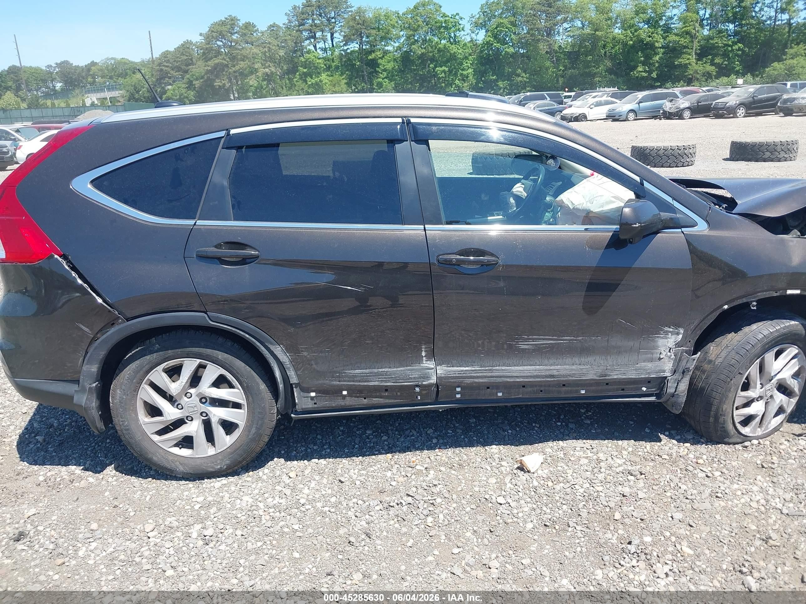 2015 Honda Cr-v Ex-l Brown vin: 2HKRM4H72FH624267