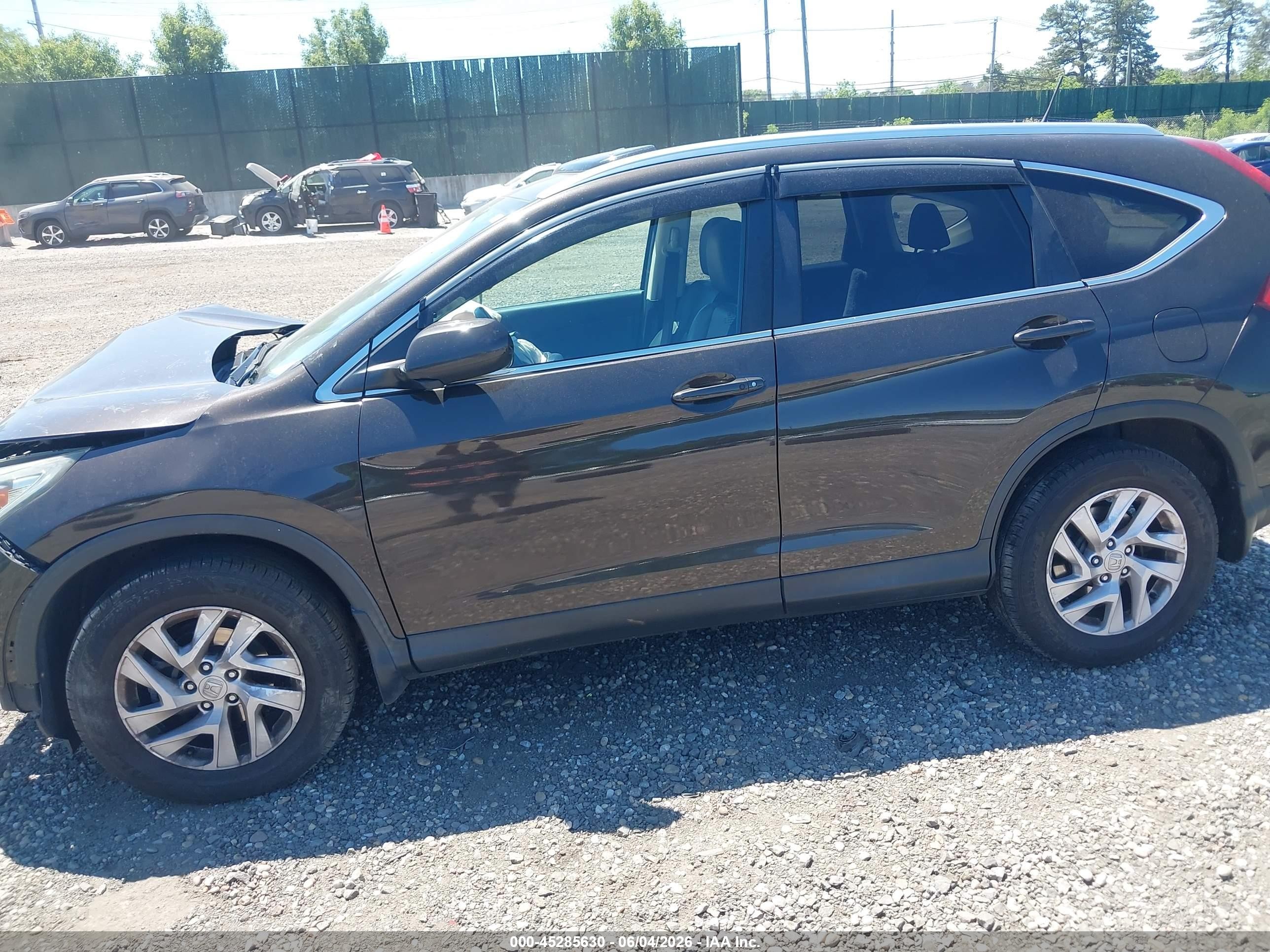 2015 Honda Cr-v Ex-l Brown vin: 2HKRM4H72FH624267