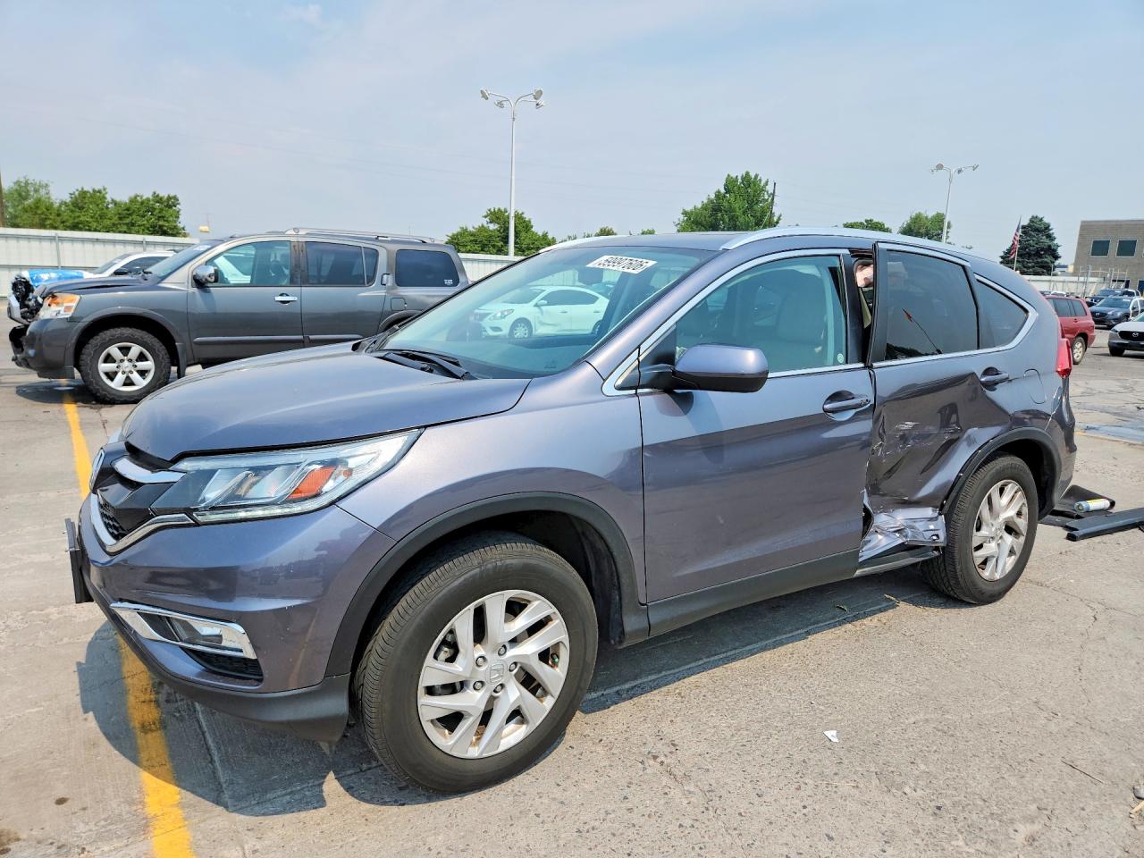 2015 Honda Cr-v Exl Charcoal vin: 2HKRM4H72FH647273