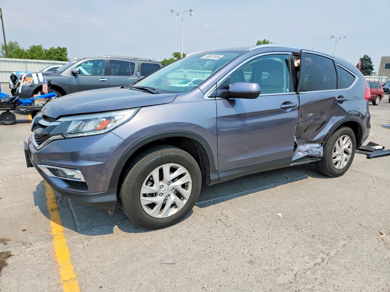 2015 Honda Cr-v Exl Угольный vin: 2HKRM4H72FH647273