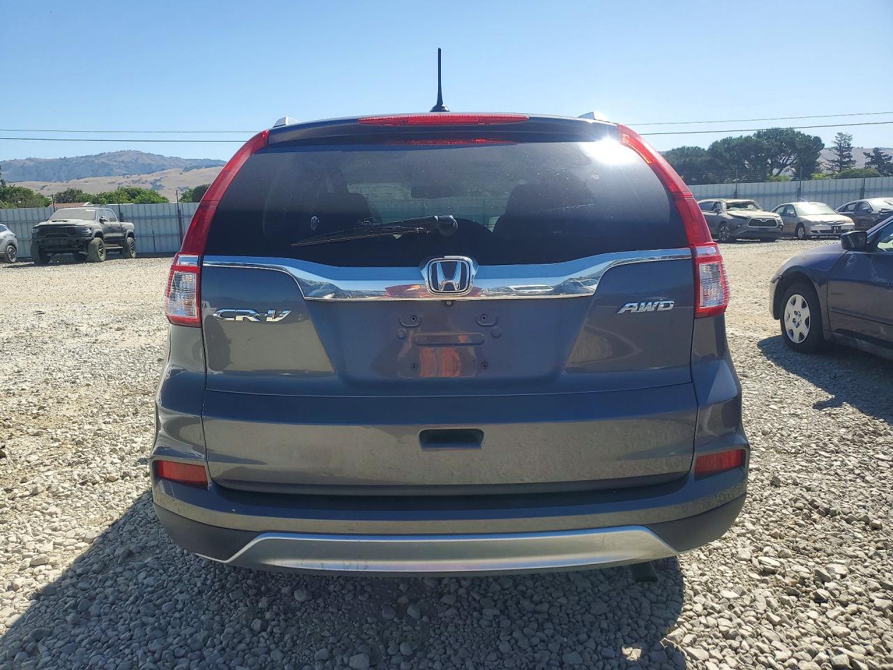 2015 Honda Cr-v Exl Gray vin: 2HKRM4H72FH651291