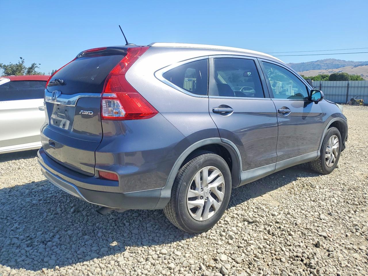 2015 Honda Cr-v Exl Gray vin: 2HKRM4H72FH651291