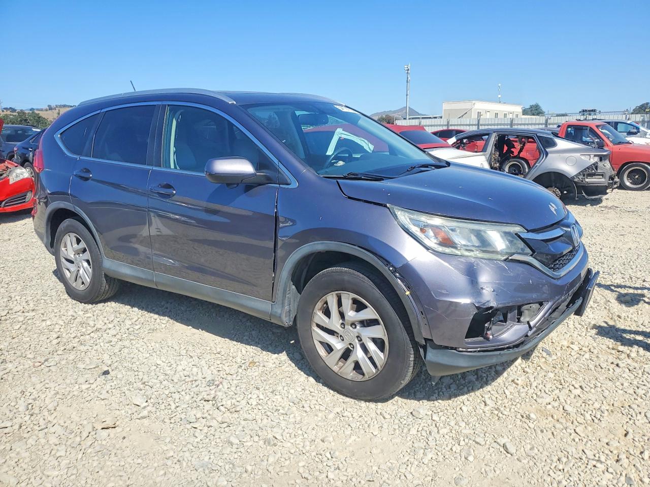 2015 Honda Cr-v Exl Gray vin: 2HKRM4H72FH651291