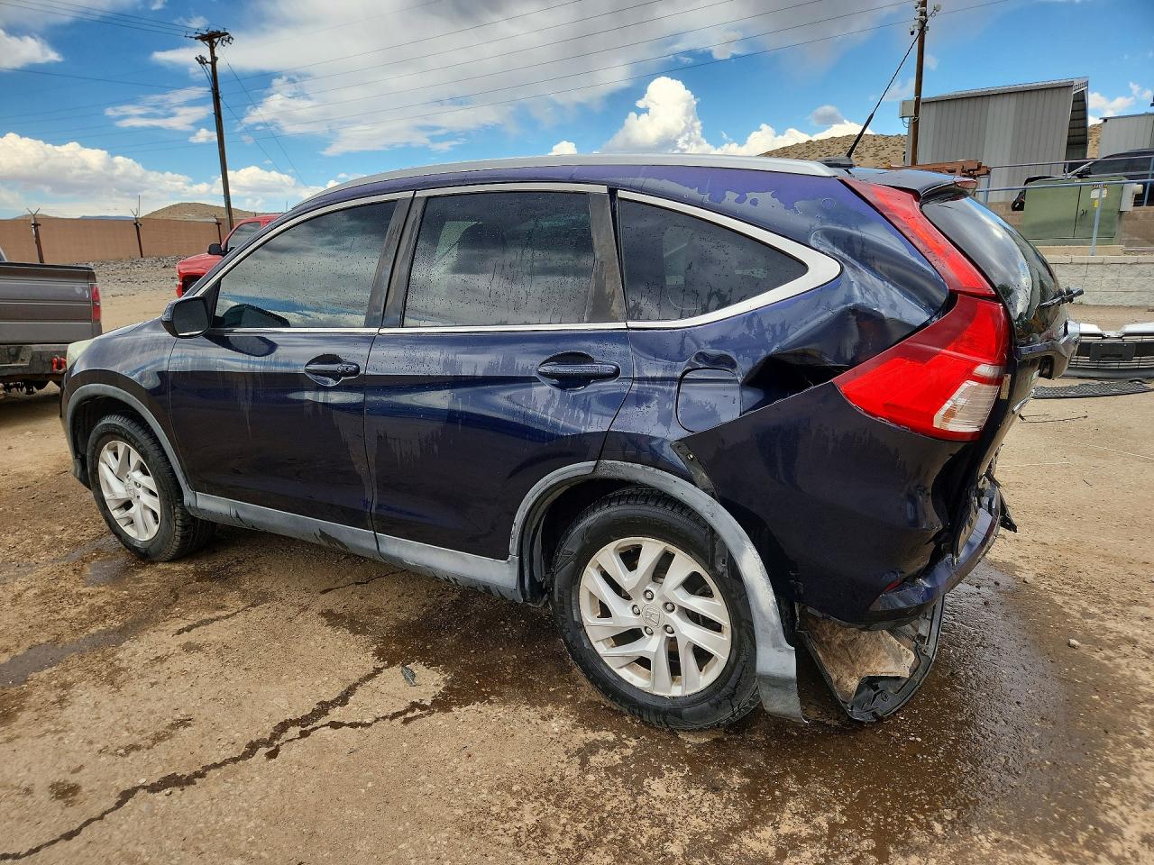 2015 Honda Cr-v Exl Blue vin: 2HKRM4H72FH653168
