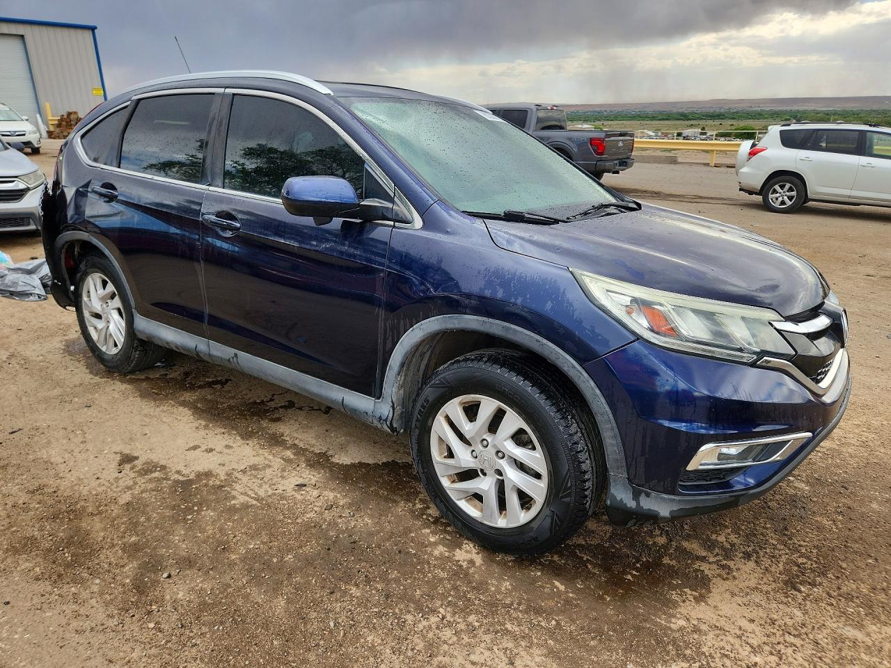 2015 Honda Cr-v Exl Blue vin: 2HKRM4H72FH653168