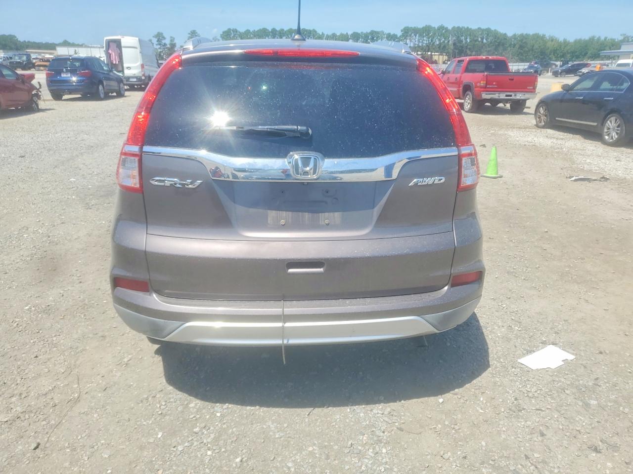 2015 Honda Cr-v Exl Gray vin: 2HKRM4H72FH665305