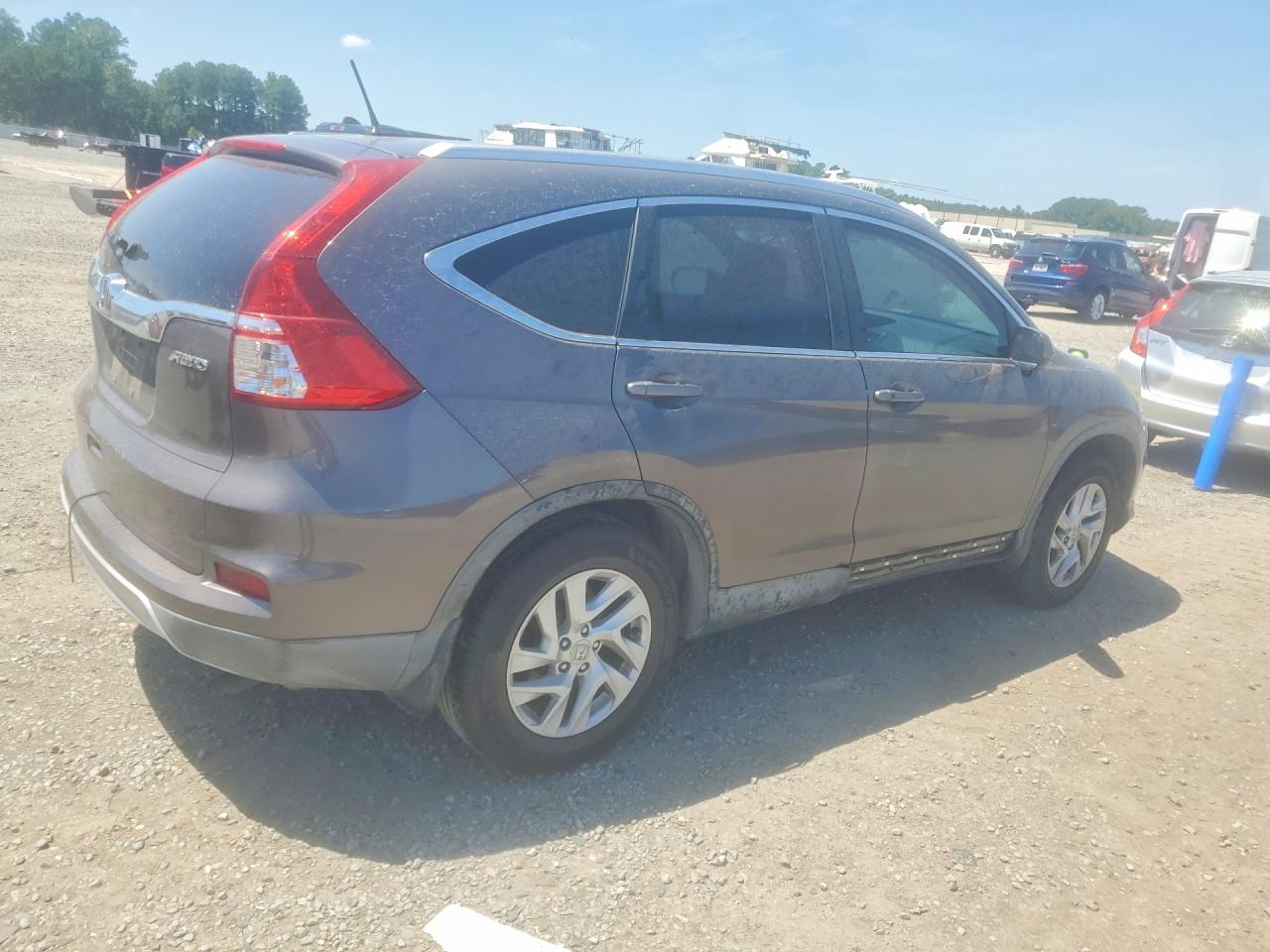 2015 Honda Cr-v Exl Gray vin: 2HKRM4H72FH665305
