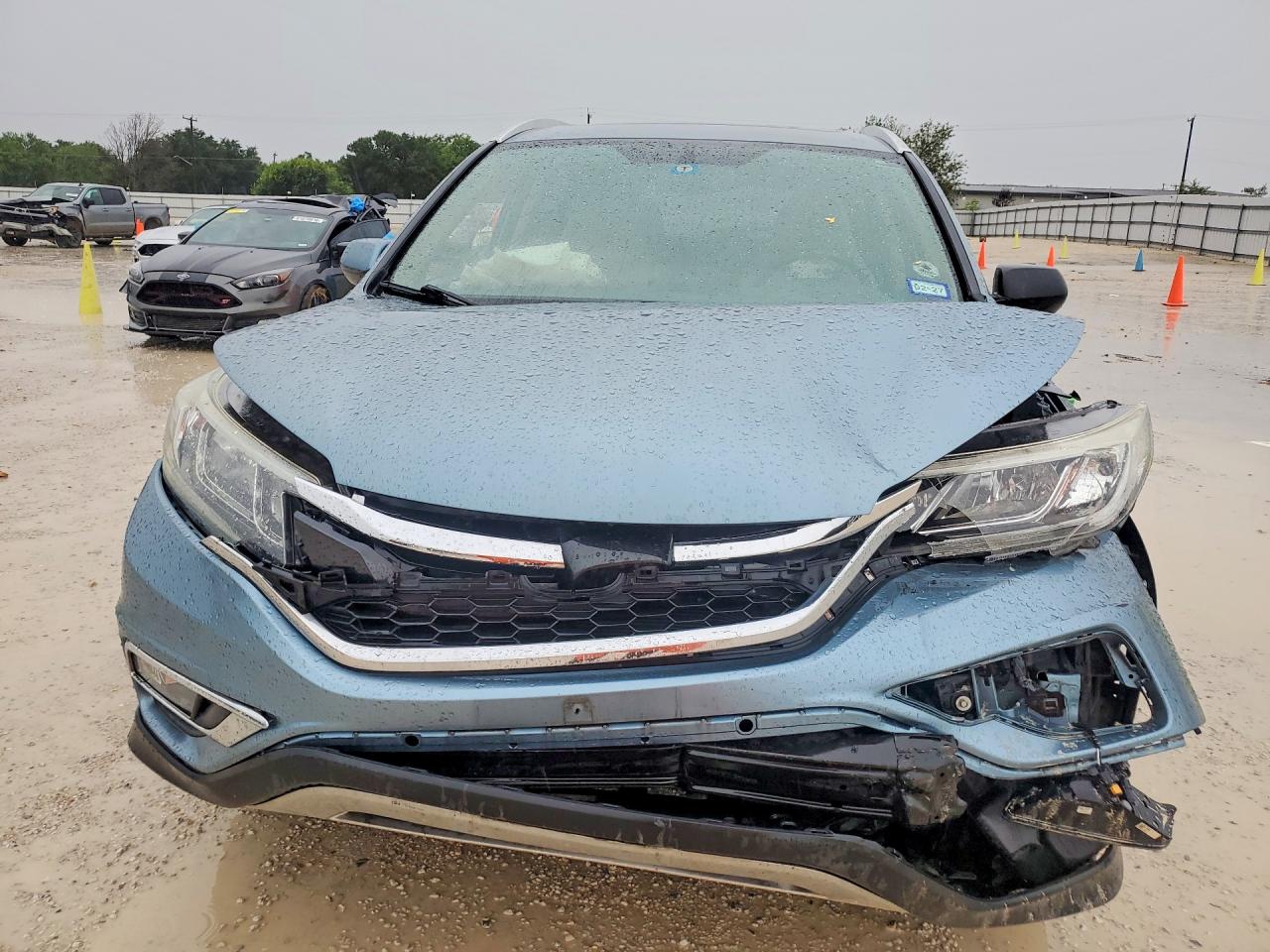 2015 Honda Cr-v Exl Blue vin: 2HKRM4H72FH670391