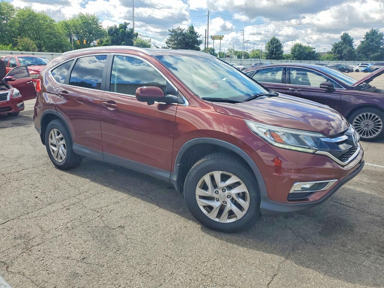 2015 Honda Cr-v Exl Brown vin: 2HKRM4H72FH674988