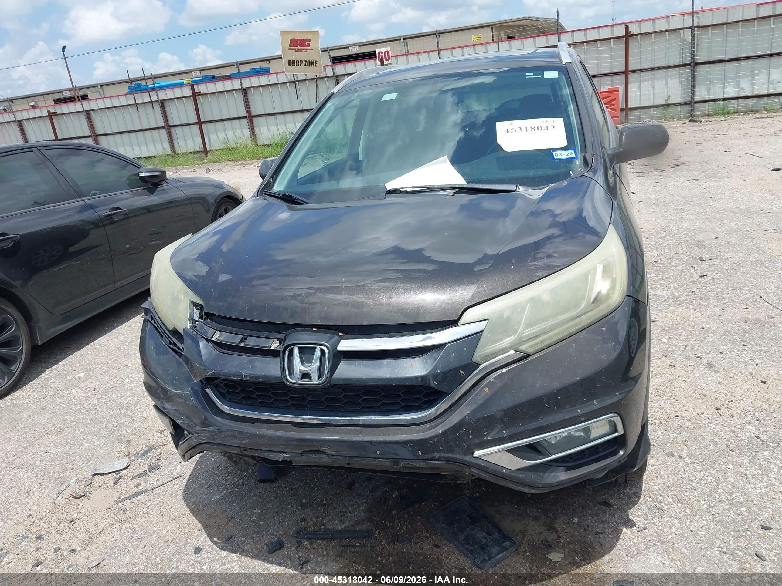 2015 Honda Cr-v Ex-l Black vin: 2HKRM4H72FH684663