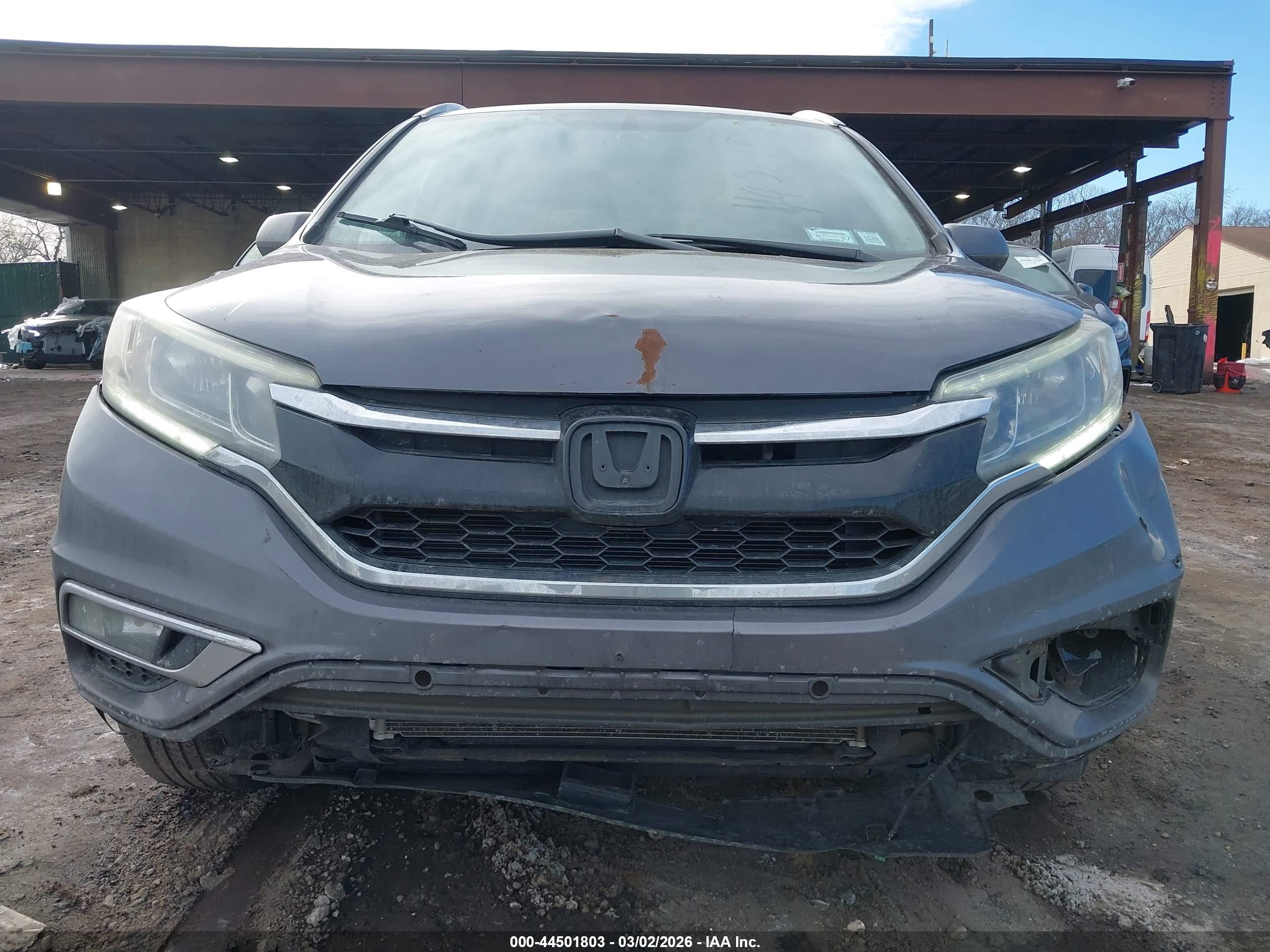 2015 Honda Cr-v Ex-l Серый vin: 2HKRM4H72FH686980