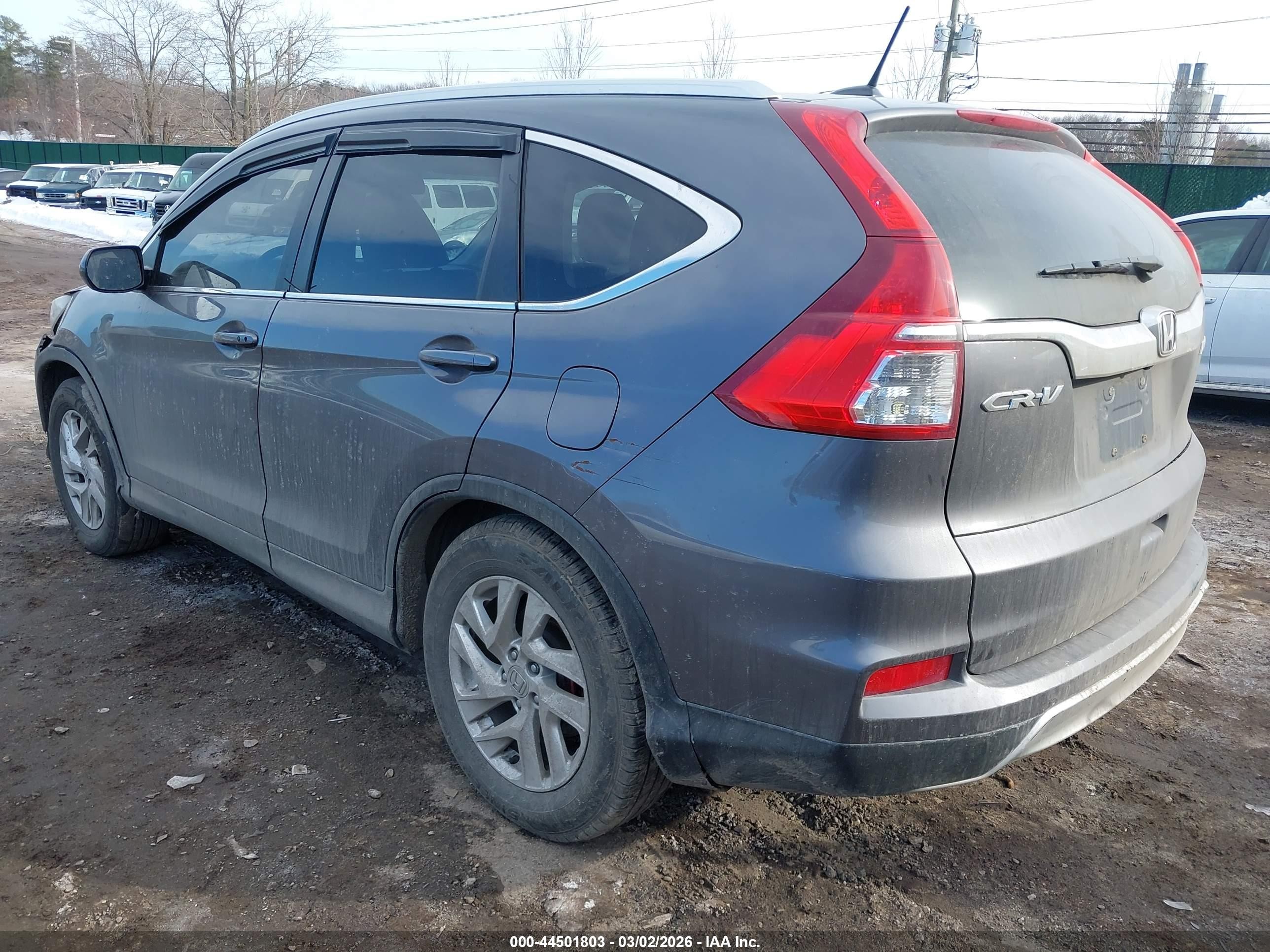 2015 Honda Cr-v Ex-l Серый vin: 2HKRM4H72FH686980