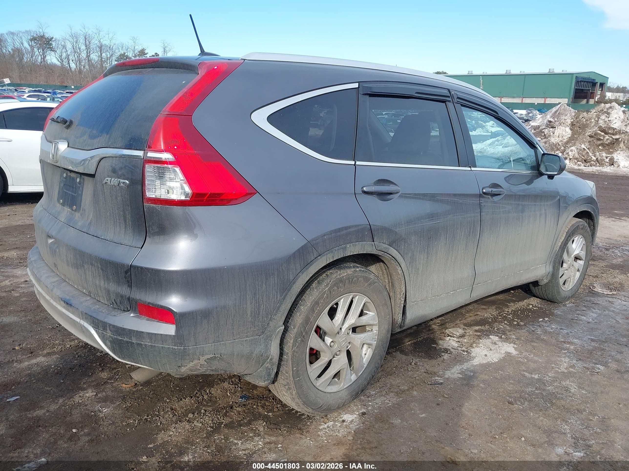 2015 Honda Cr-v Ex-l Серый vin: 2HKRM4H72FH686980
