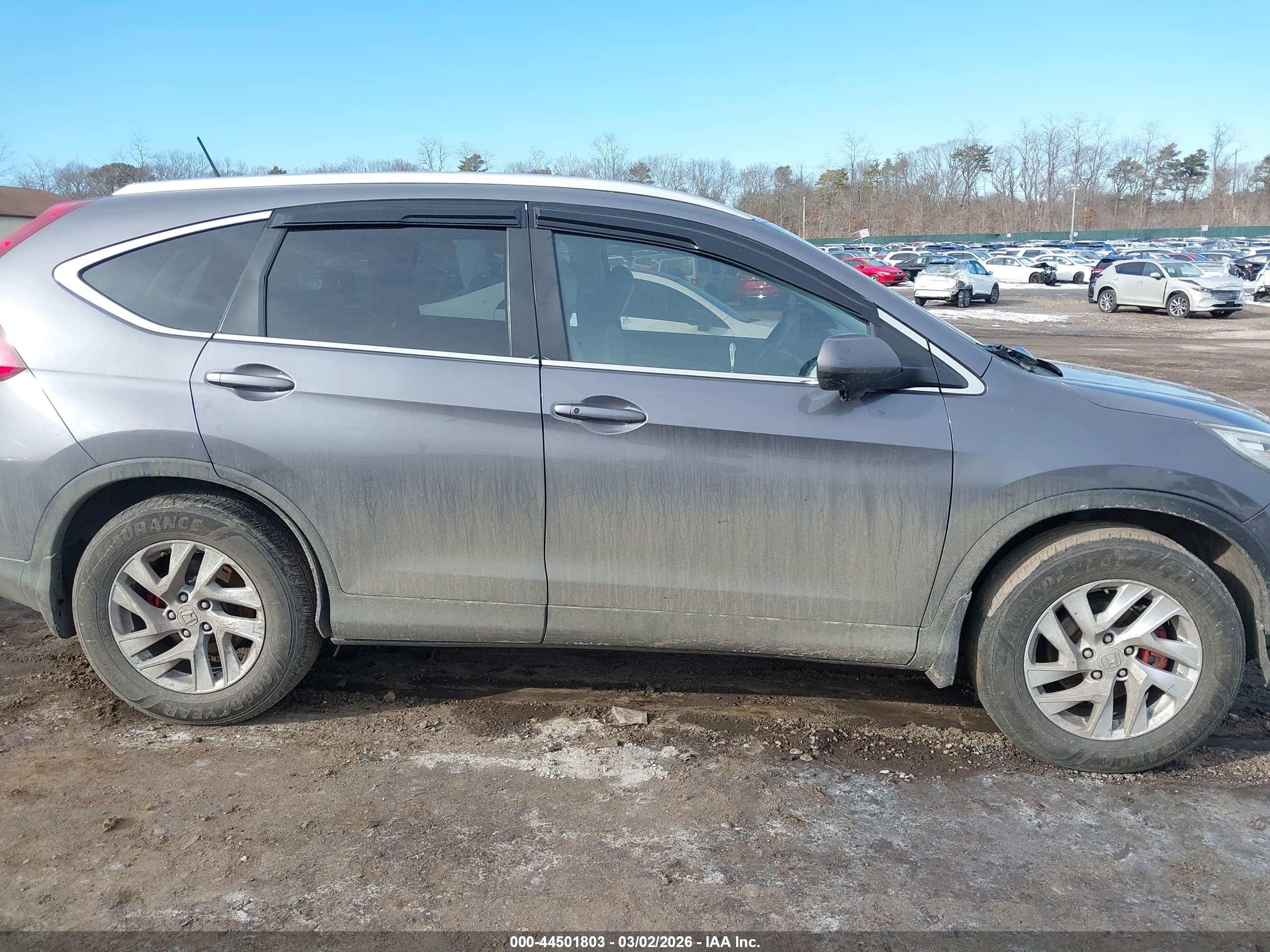 2015 Honda Cr-v Ex-l Серый vin: 2HKRM4H72FH686980