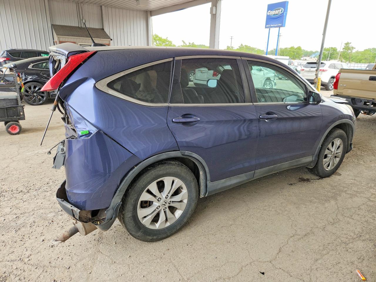 2012 Honda Cr-v Exl Синий vin: 2HKRM4H73CH104008