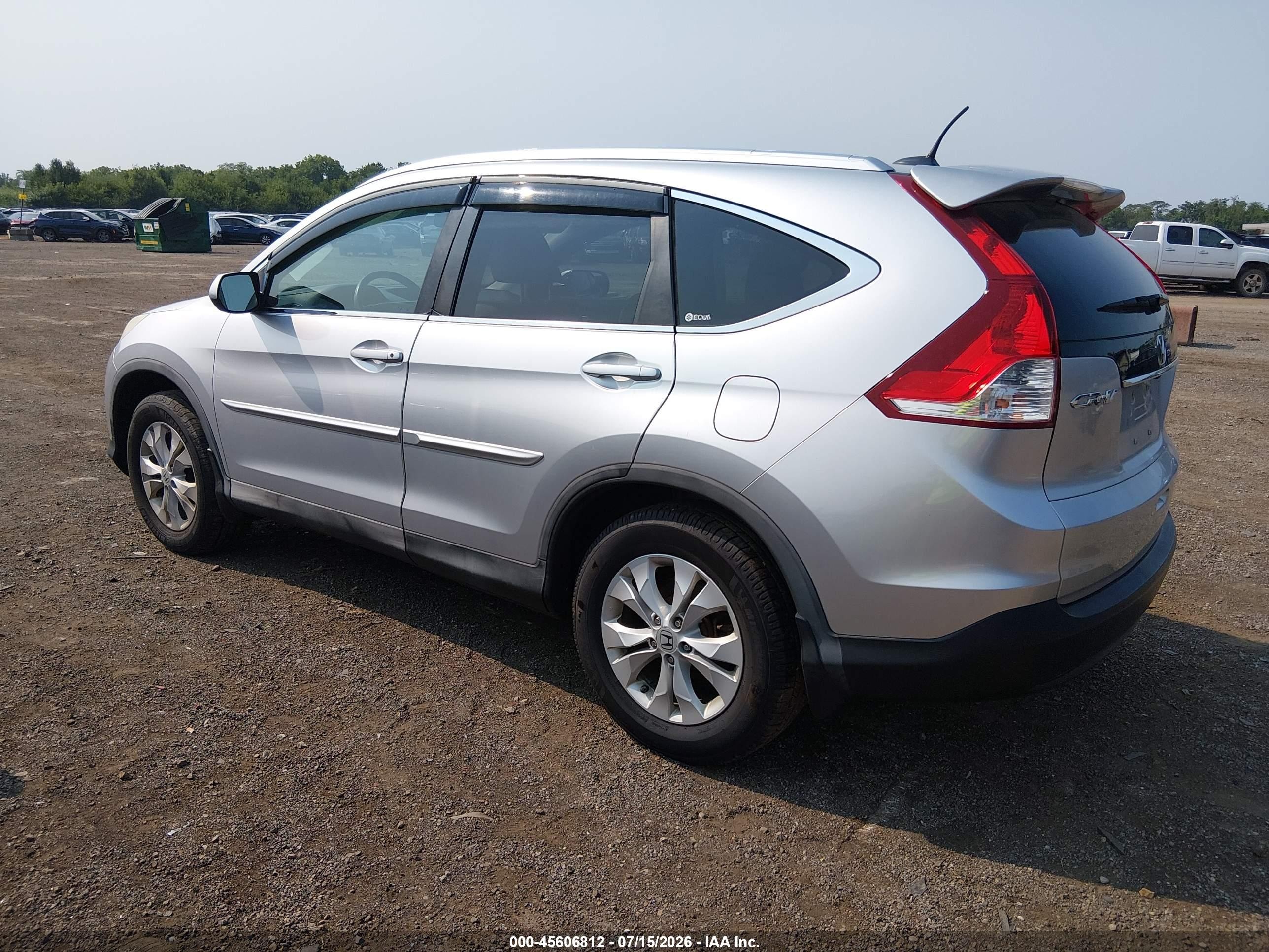2012 Honda Cr-v Ex-l Серебряный vin: 2HKRM4H73CH608459