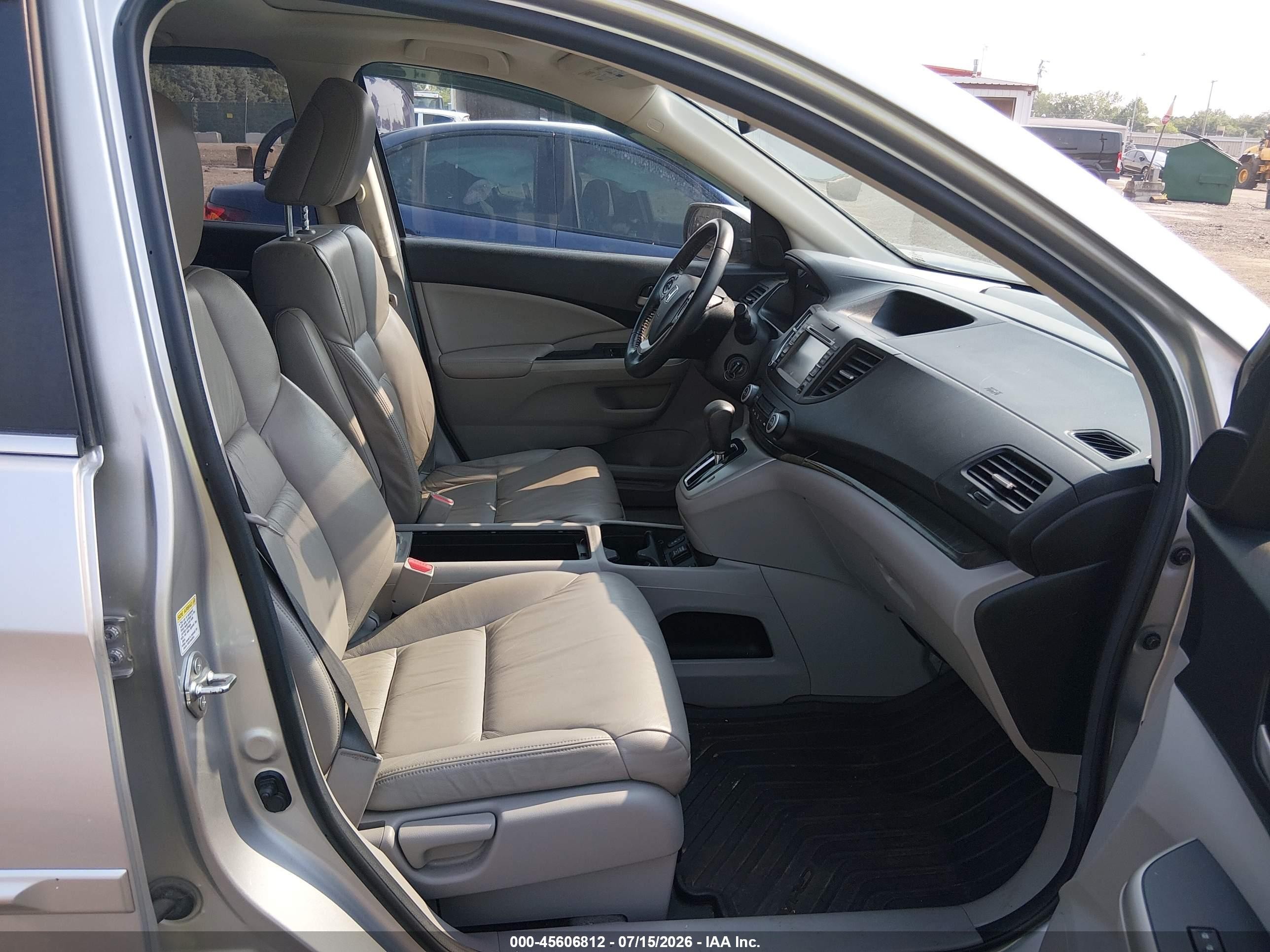 2012 Honda Cr-v Ex-l Серебряный vin: 2HKRM4H73CH608459