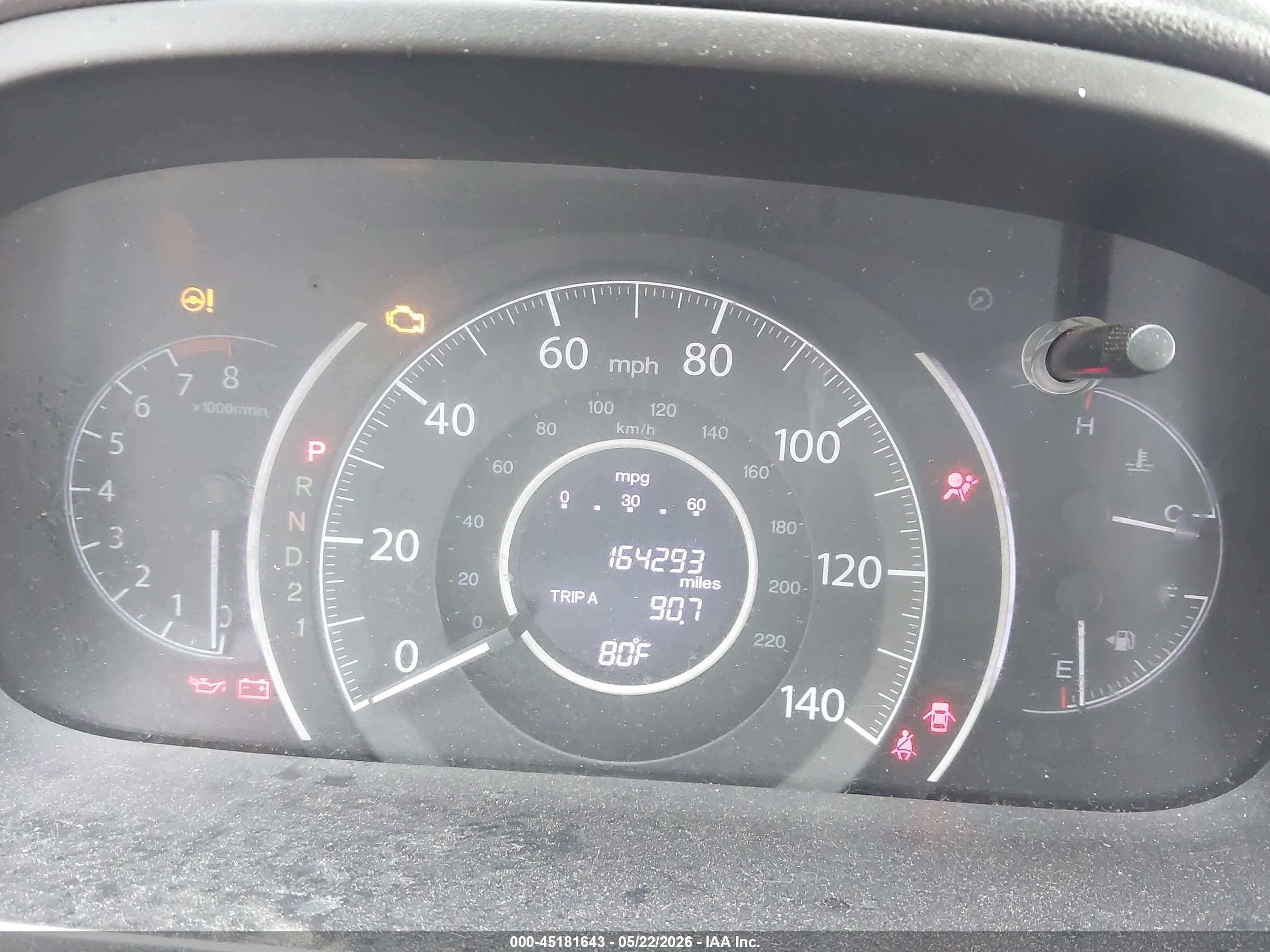 2012 Honda Cr-v Ex-l Gray vin: 2HKRM4H73CH627335