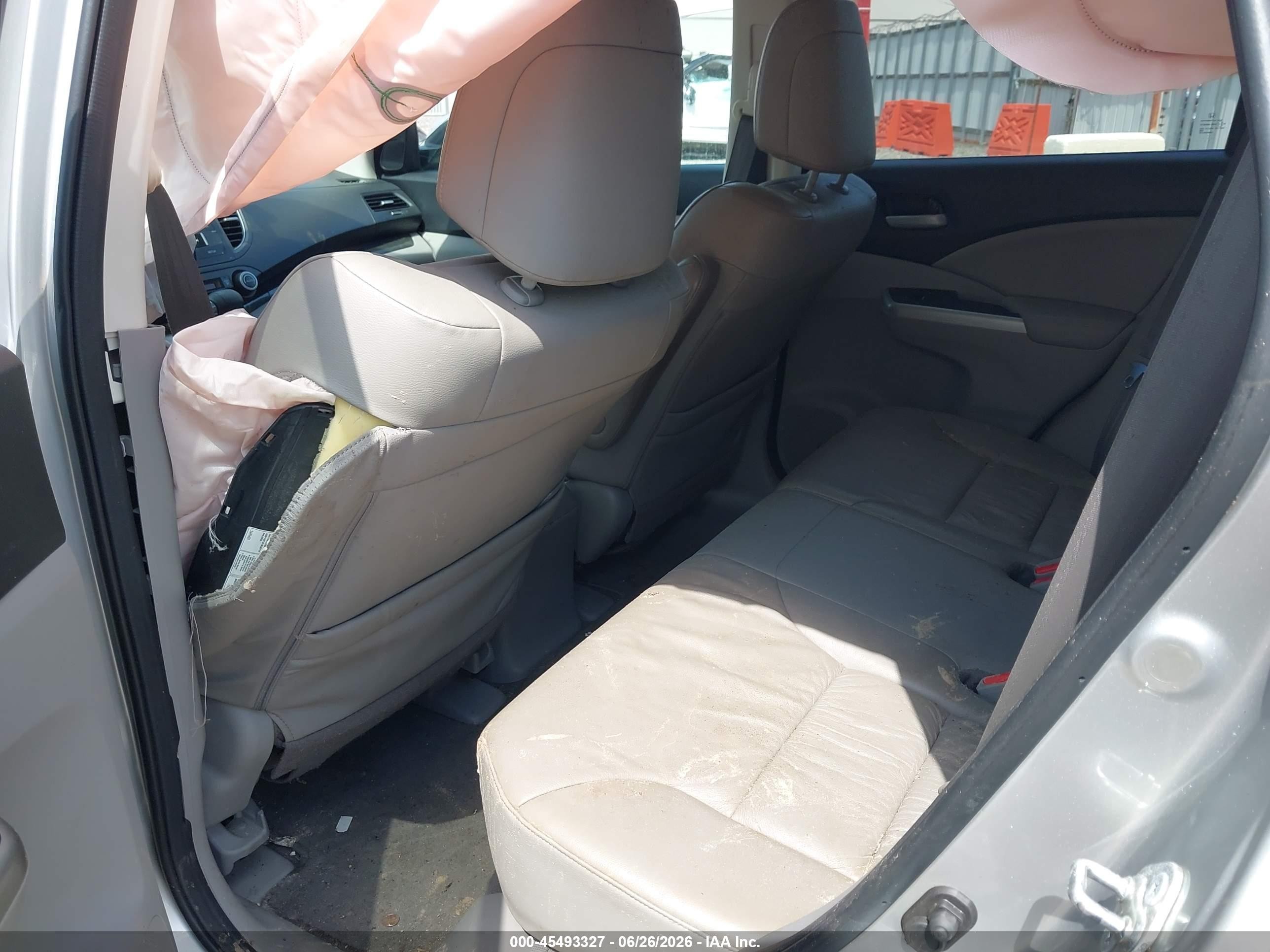 2012 Honda Cr-v Ex-l Silver vin: 2HKRM4H73CH627996