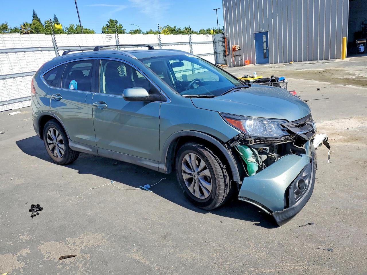 2012 Honda Cr-v Exl Green vin: 2HKRM4H73CH632373