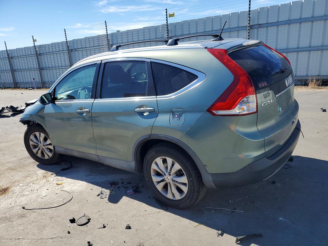 2012 Honda Cr-v Exl Green vin: 2HKRM4H73CH632373