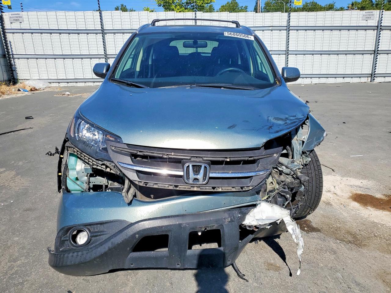 2012 Honda Cr-v Exl Green vin: 2HKRM4H73CH632373