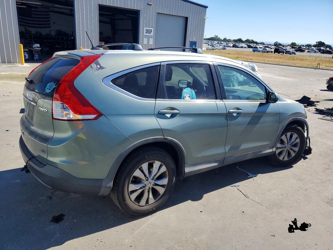 2012 Honda Cr-v Exl Green vin: 2HKRM4H73CH632373