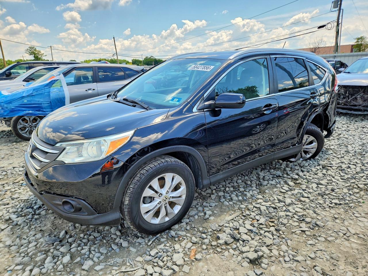 2013 Honda Cr-v Exl Черный vin: 2HKRM4H73DH606762