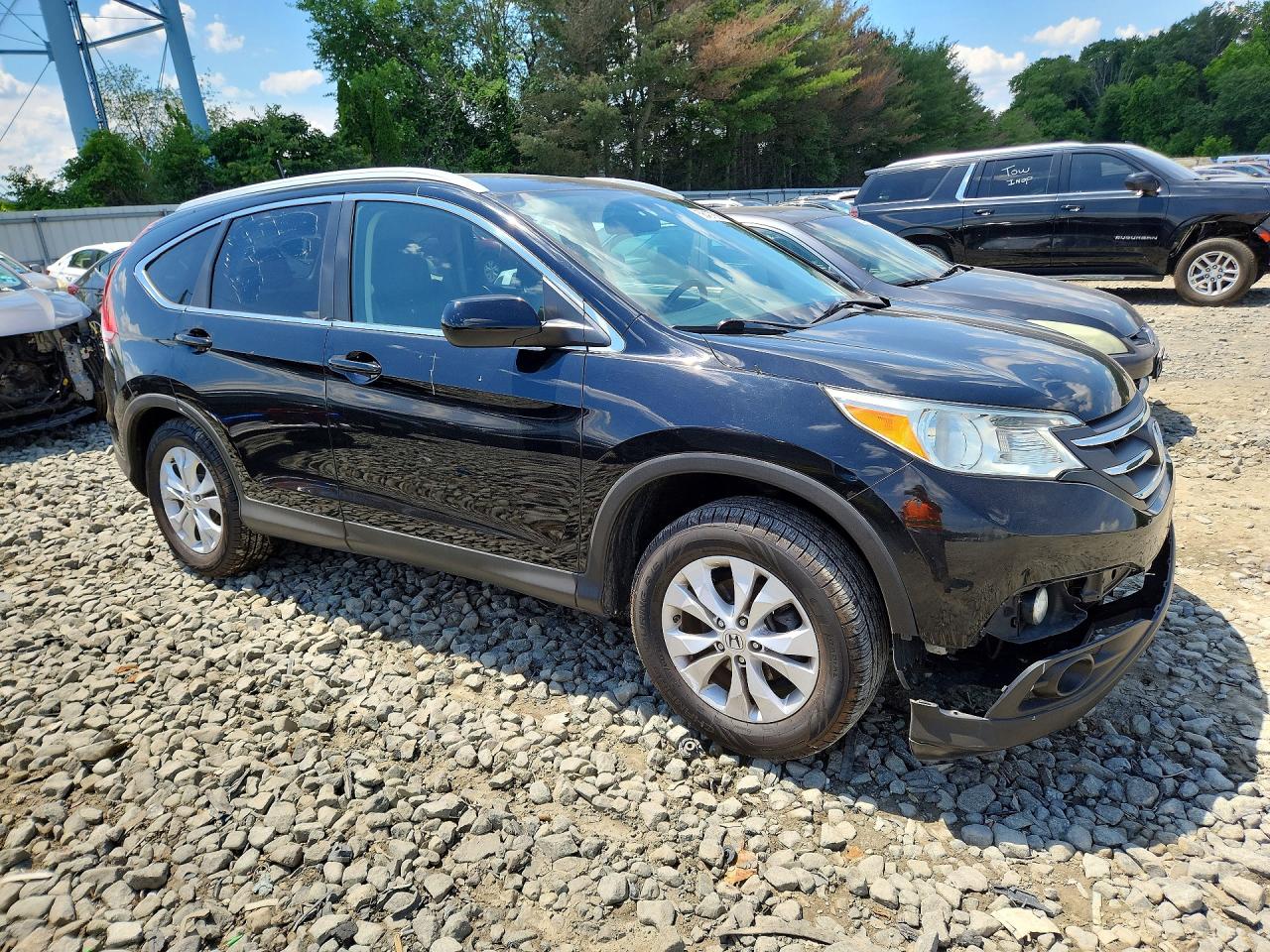 2013 Honda Cr-v Exl Black vin: 2HKRM4H73DH606762