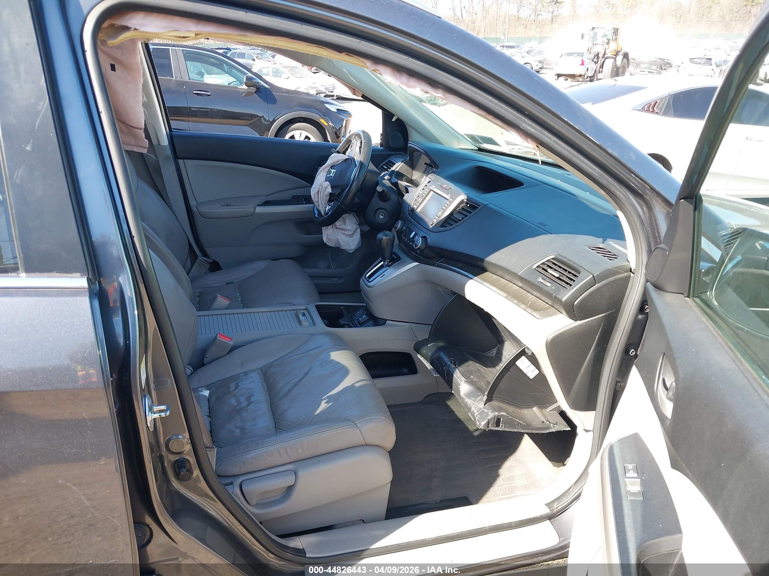 2013 Honda Cr-v Ex-l Gray vin: 2HKRM4H73DH640734
