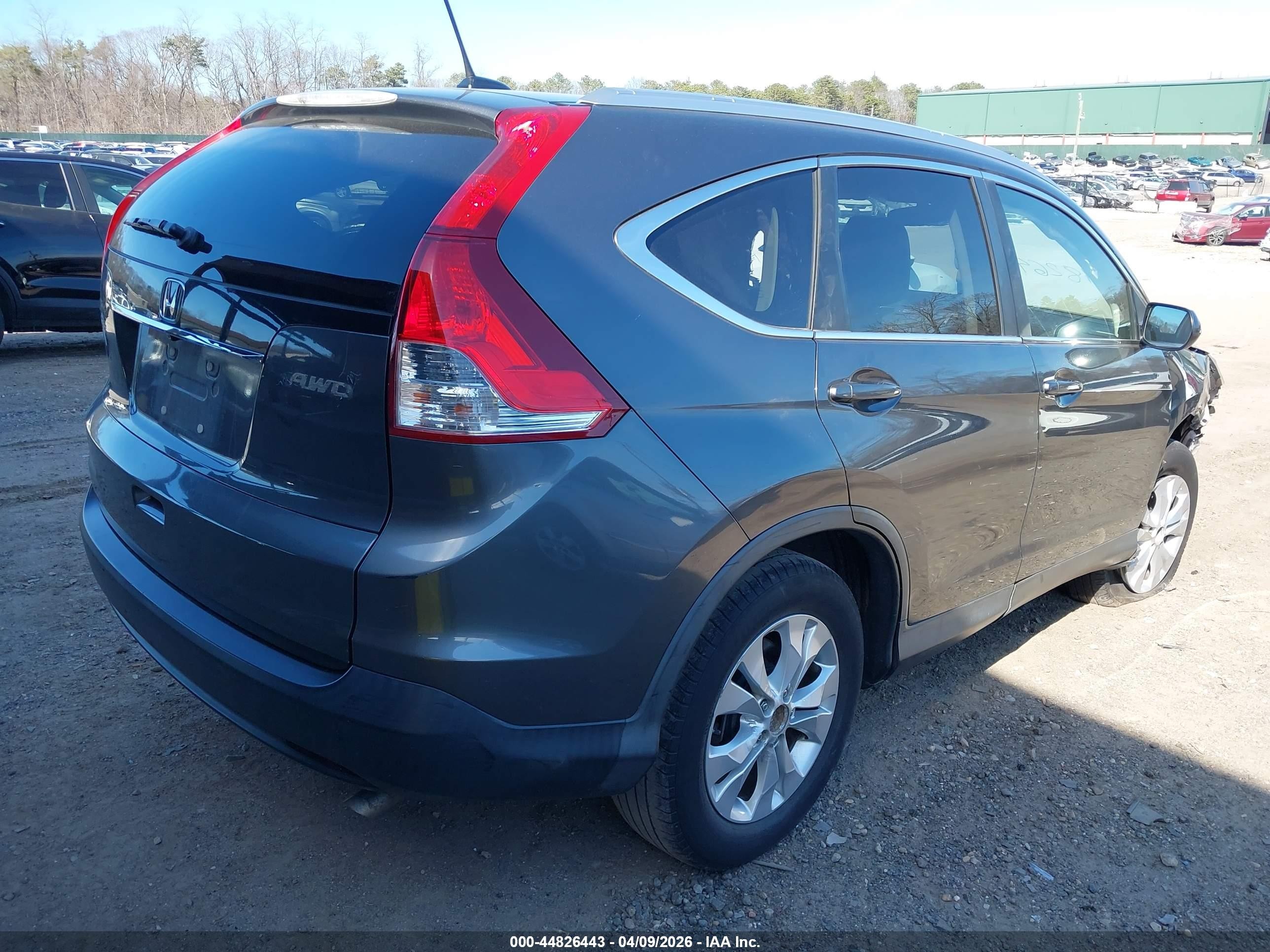 2013 Honda Cr-v Ex-l Gray vin: 2HKRM4H73DH640734