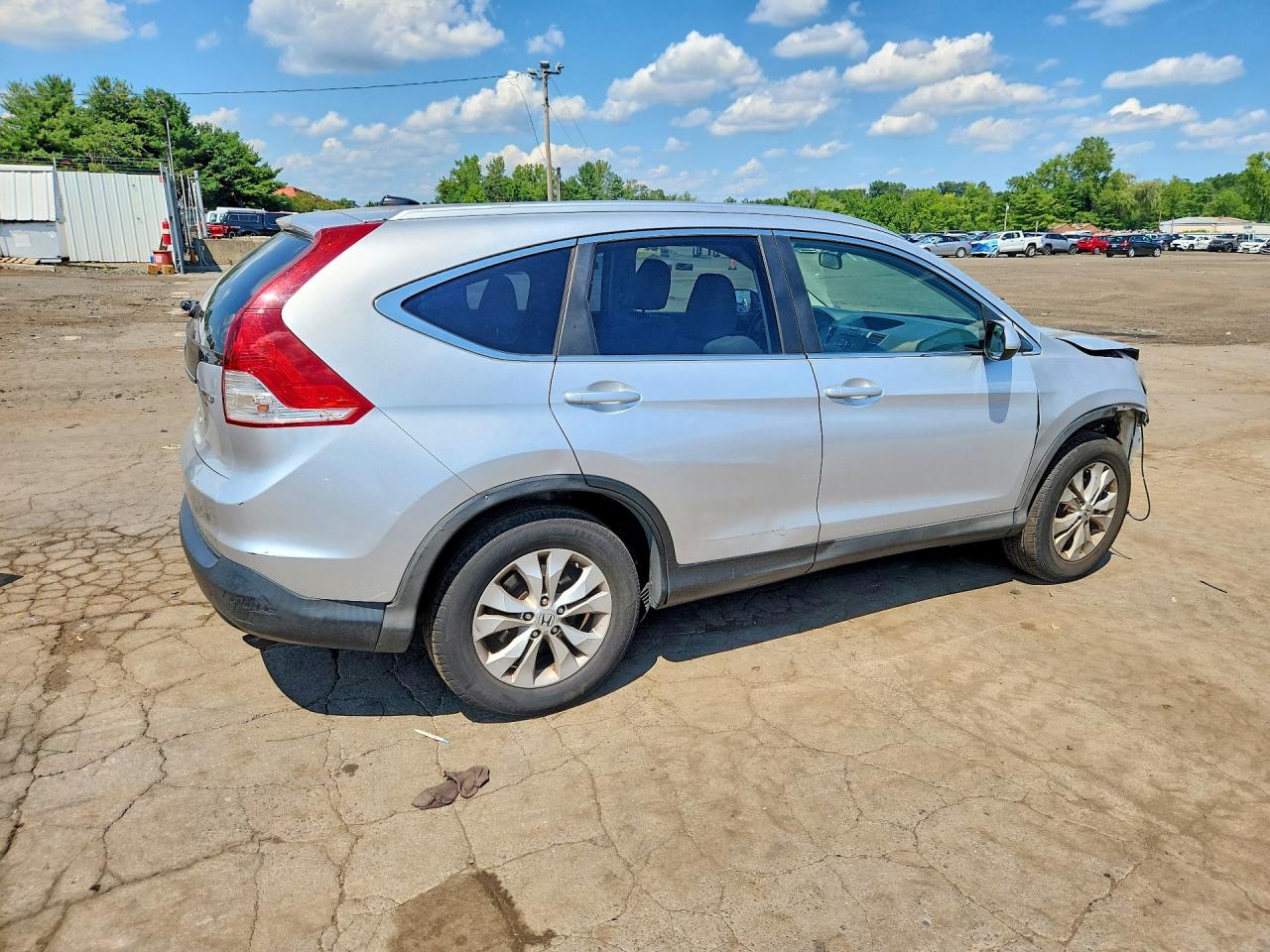 2013 Honda Cr-v Exl Silver vin: 2HKRM4H73DH646100