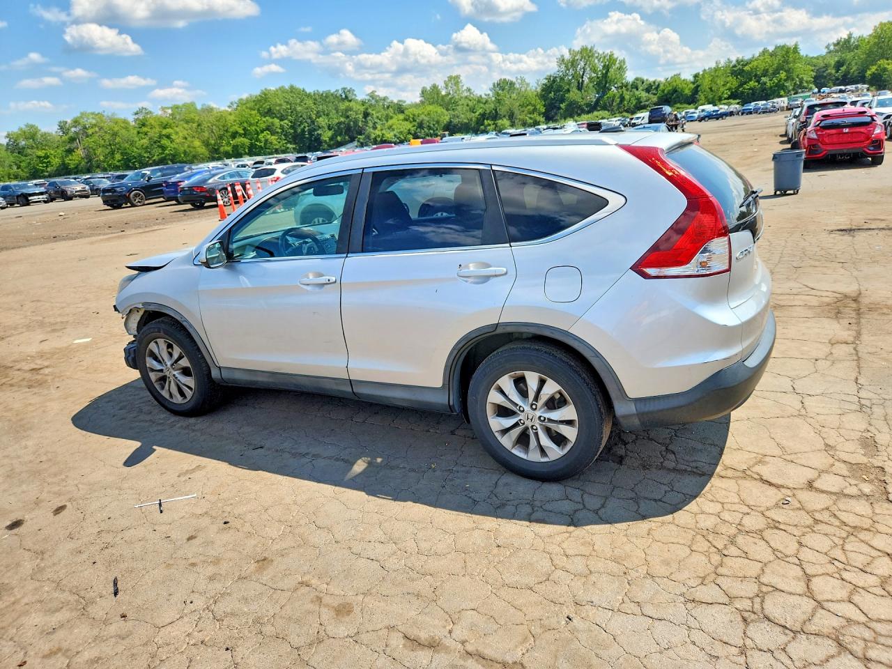 2013 Honda Cr-v Exl Silver vin: 2HKRM4H73DH646100
