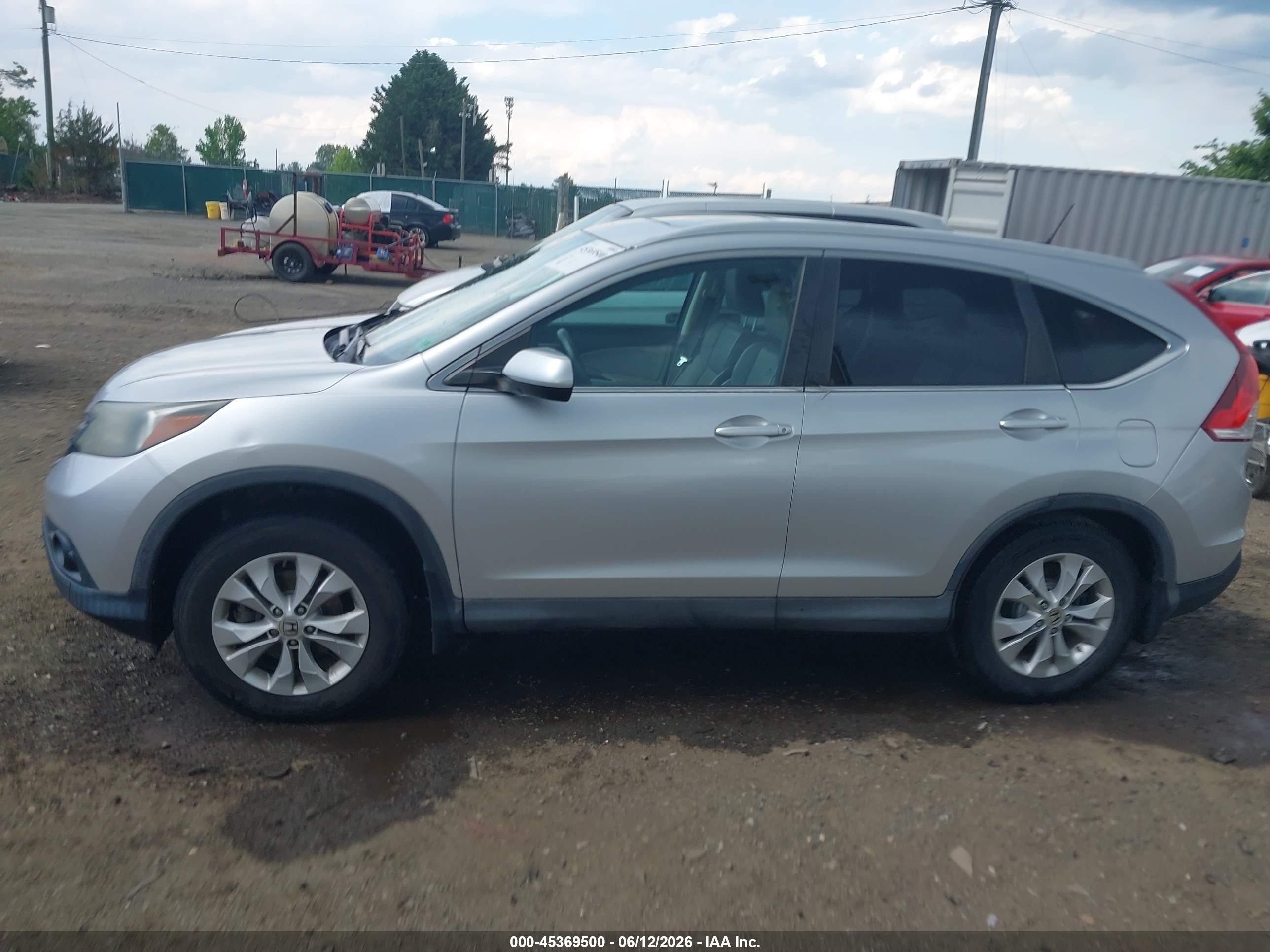 2013 Honda Cr-v Ex-l Silver vin: 2HKRM4H73DH685785