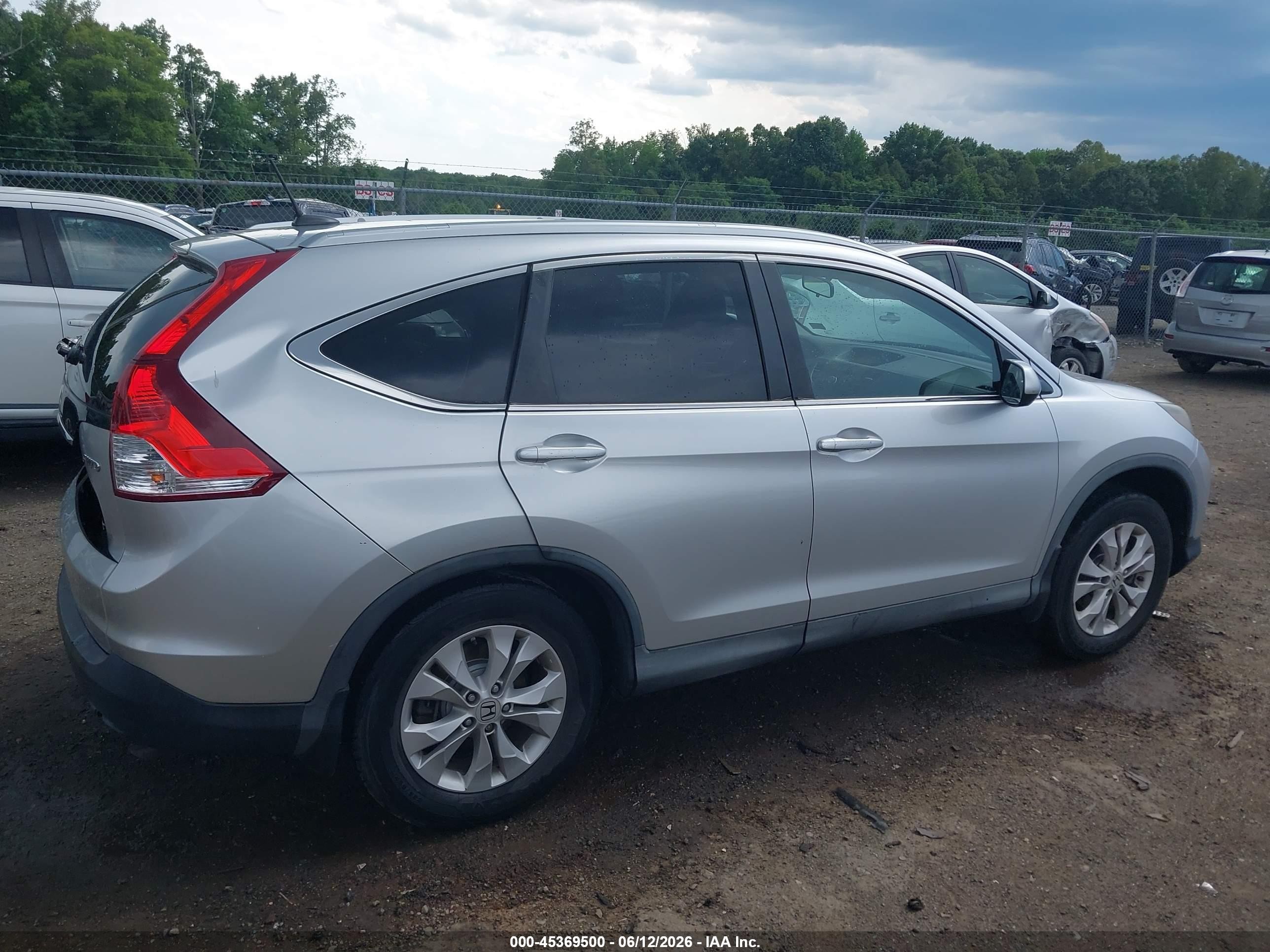2013 Honda Cr-v Ex-l Silver vin: 2HKRM4H73DH685785