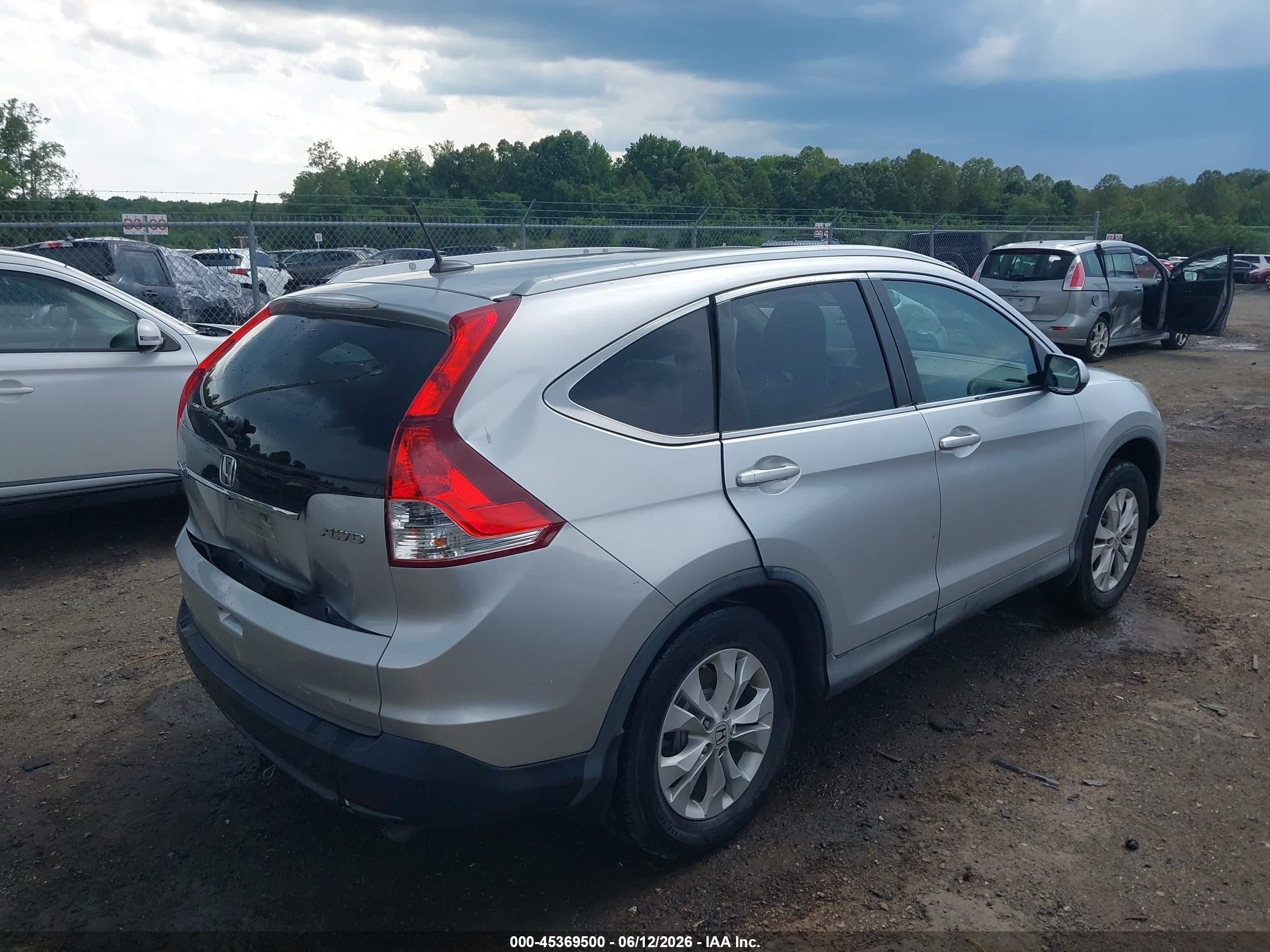 2013 Honda Cr-v Ex-l Silver vin: 2HKRM4H73DH685785