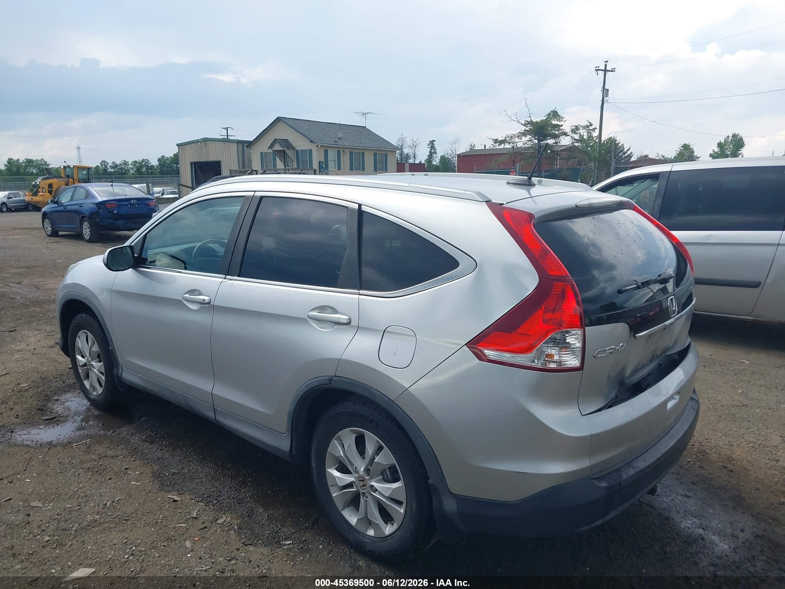 2013 Honda Cr-v Ex-l Silver vin: 2HKRM4H73DH685785