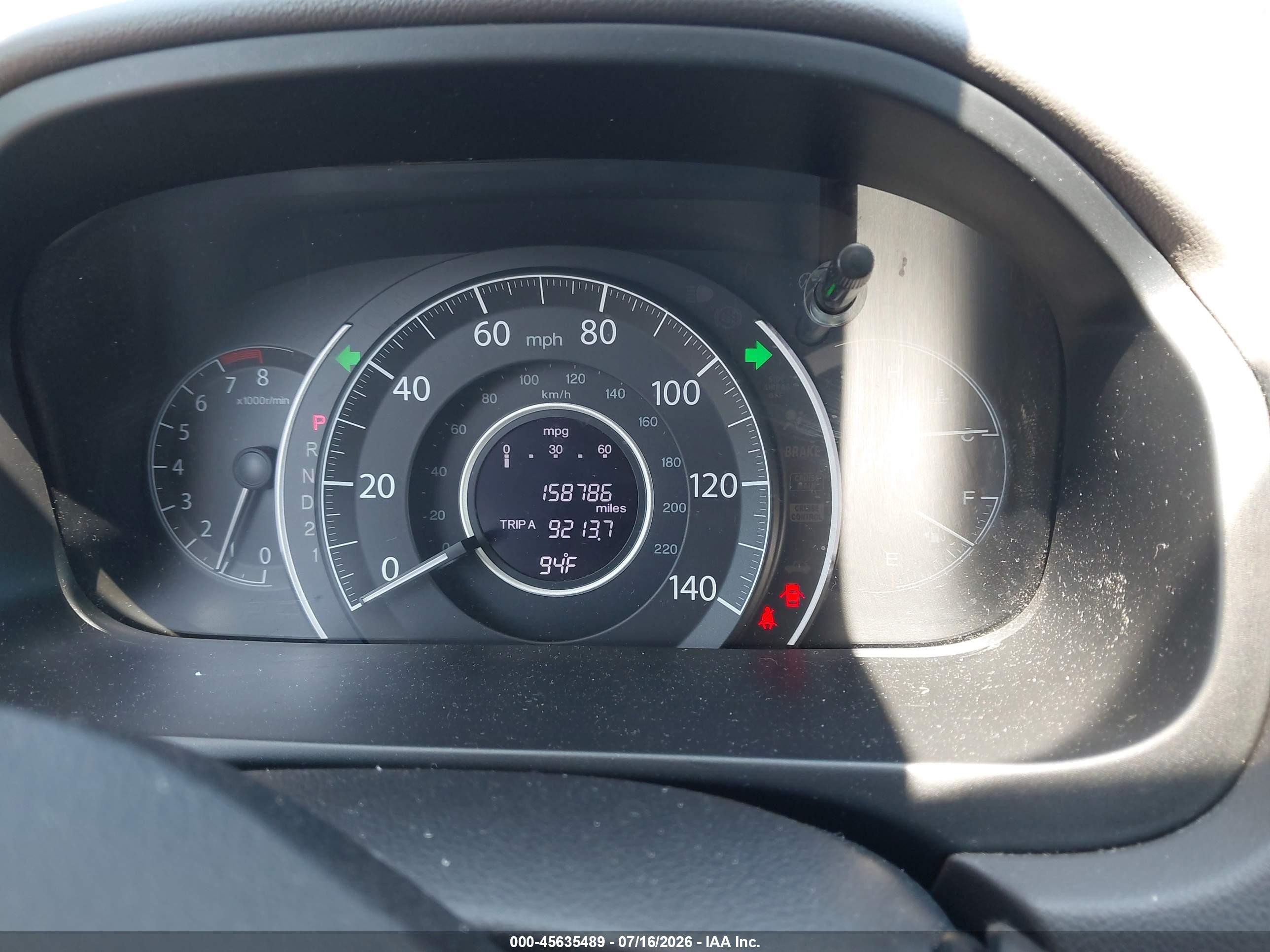 2013 Honda Cr-v Ex-l Light Blue vin: 2HKRM4H73DH689254