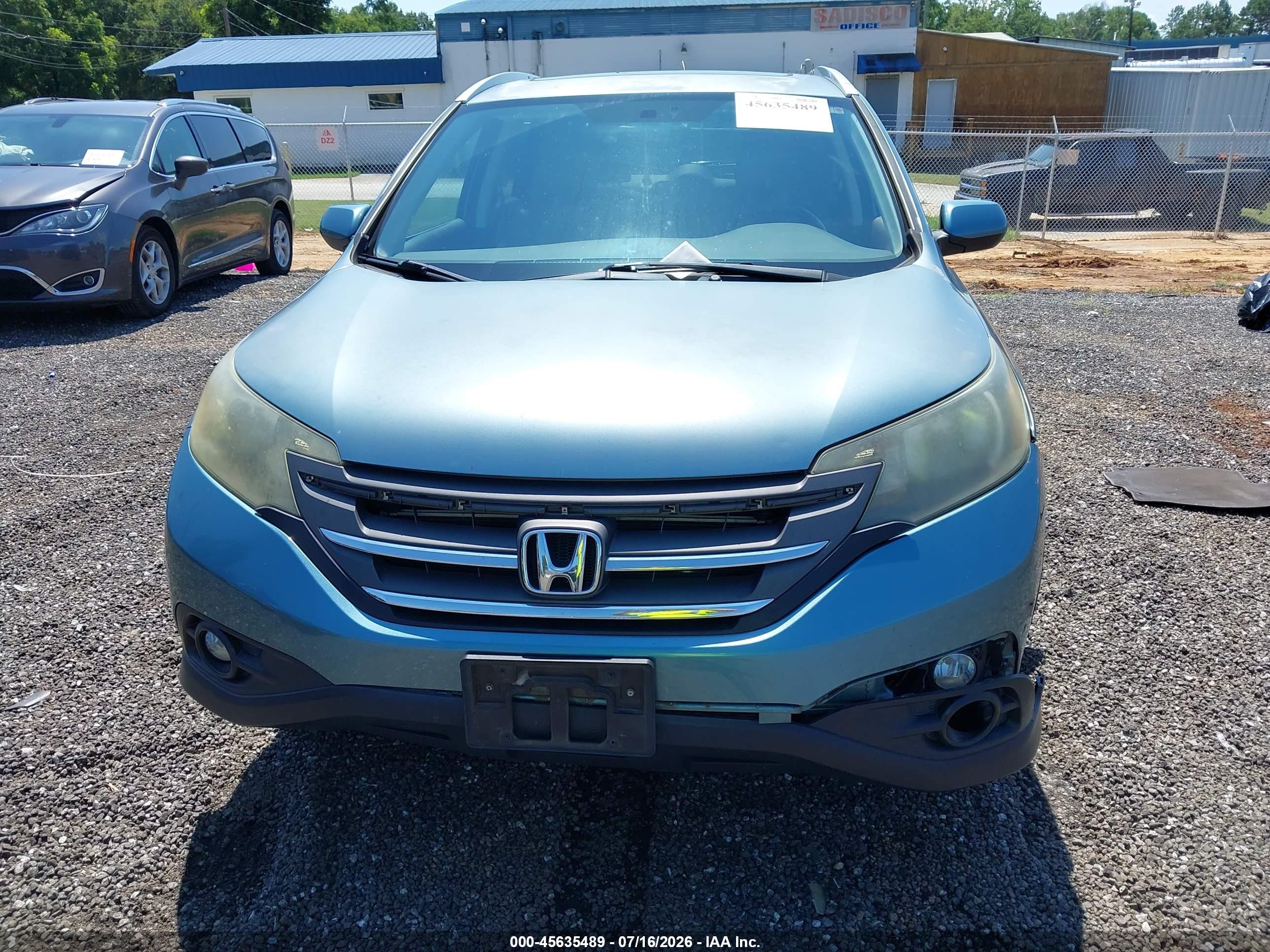 2013 Honda Cr-v Ex-l Light Blue vin: 2HKRM4H73DH689254