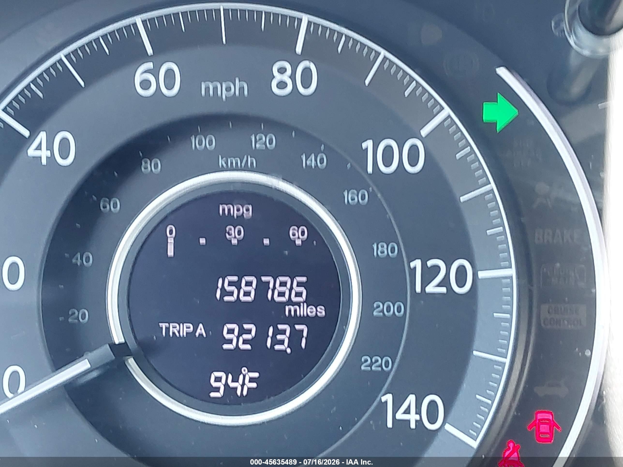 2013 Honda Cr-v Ex-l Light Blue vin: 2HKRM4H73DH689254