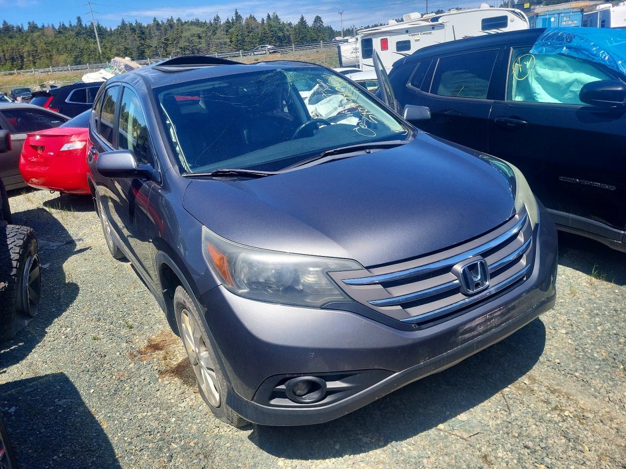 2014 Honda Cr-v Exl Серый vin: 2HKRM4H73EH129333