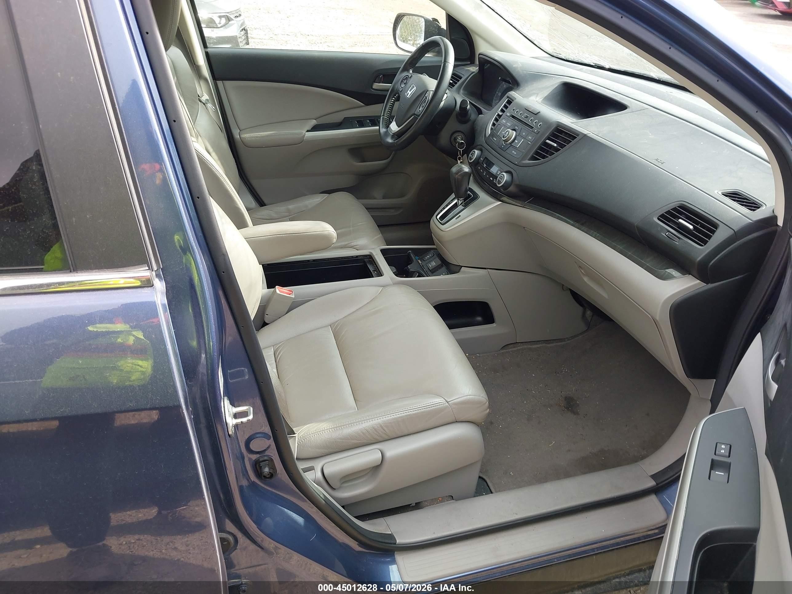 2014 Honda Cr-v Ex-l Синий vin: 2HKRM4H73EH607251