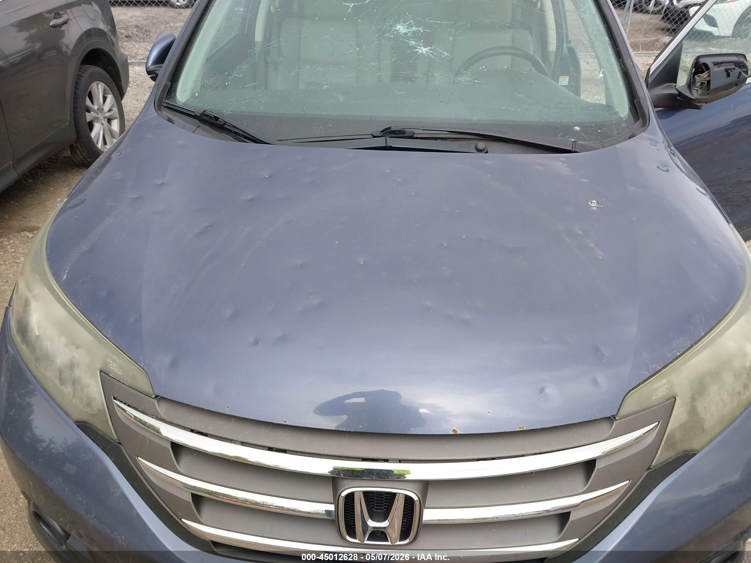 2014 Honda Cr-v Ex-l Синий vin: 2HKRM4H73EH607251